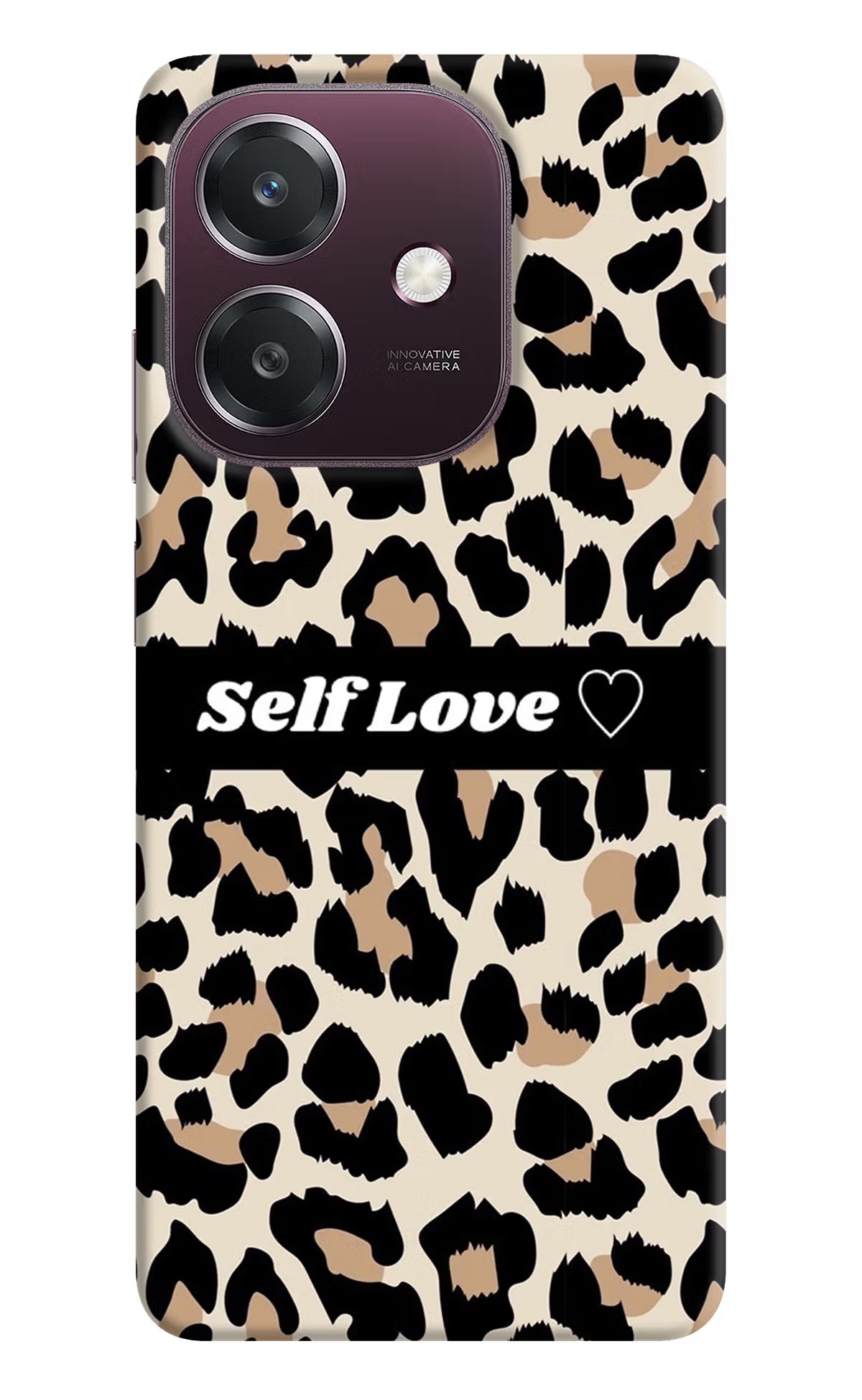 Leopard Print Self Love Oppo A3 5G Back Cover - Leopard Print Self Love Oppo A3 5G Back Cover Leopard Print Self Love Oppo A3 5G Back Cover
