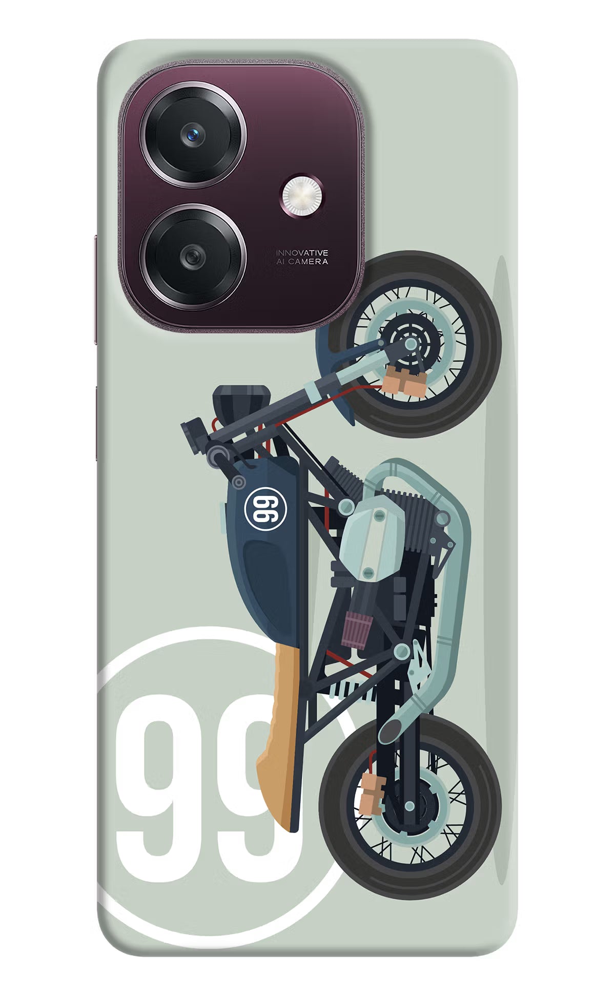 Classic Cafe Racer 99 Oppo A3 5G Back Cover - Classic Cafe Racer 99 Oppo A3 5G Back Cover Classic Cafe Racer 99 Oppo A3 5G Back Cover