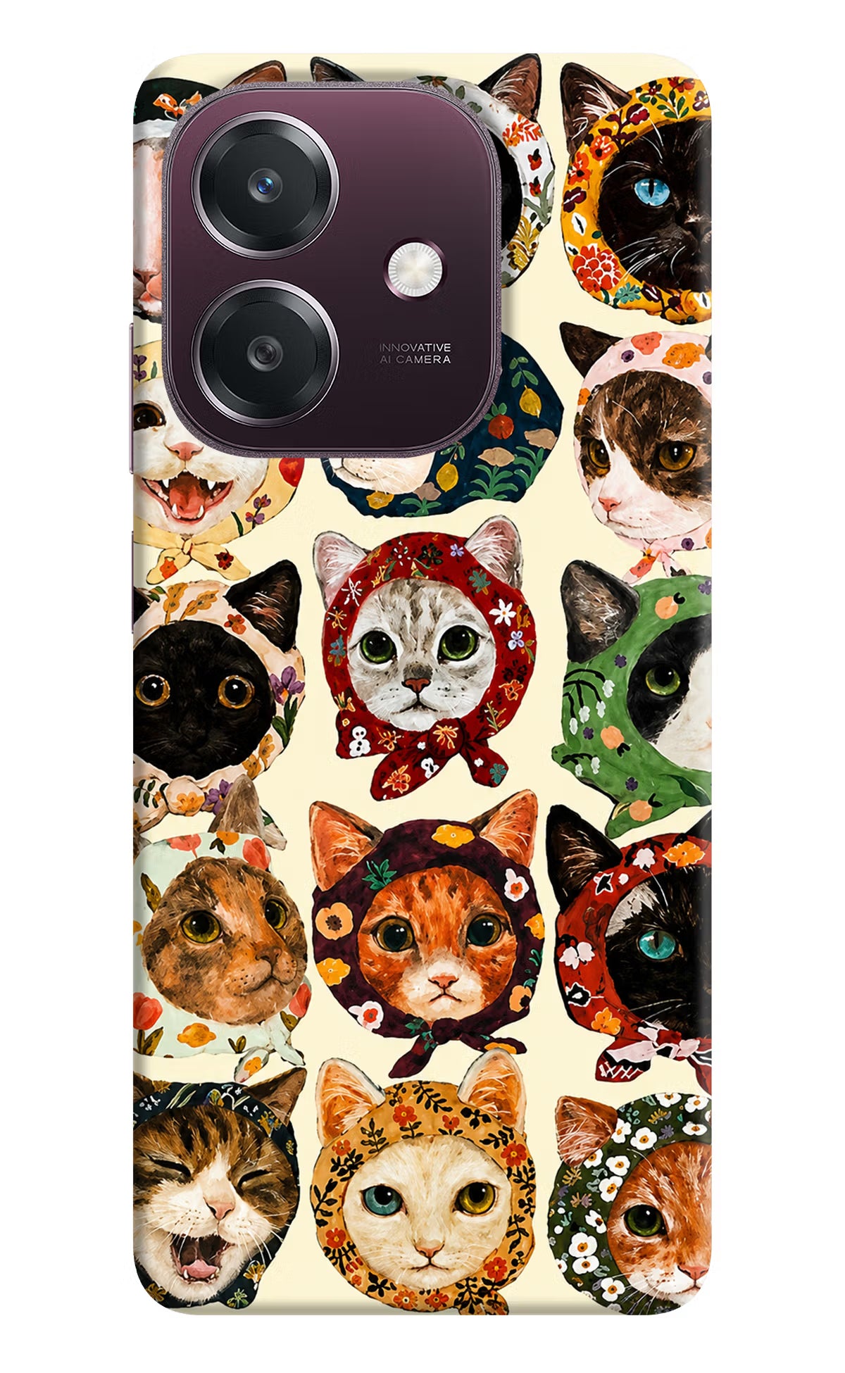 Cool Cat Oppo A3 5G Back Cover - Cool Cat Oppo A3 5G Back Cover Cool Cat Oppo A3 5G Back Cover