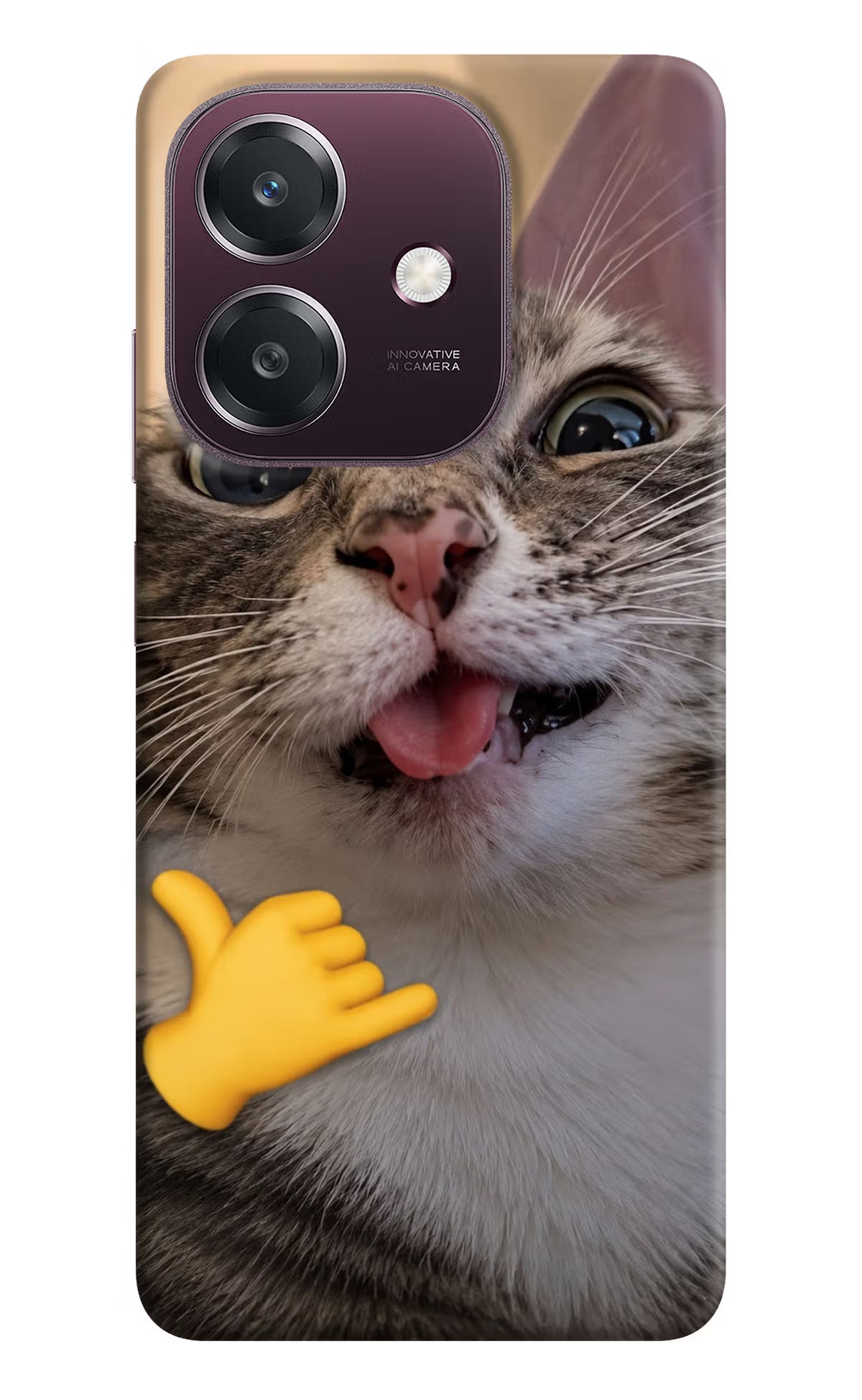 Silly Cat Call Oppo A3 5G Back Cover - Silly Cat Call Oppo A3 5G Back Cover Silly Cat Call Oppo A3 5G Back Cover