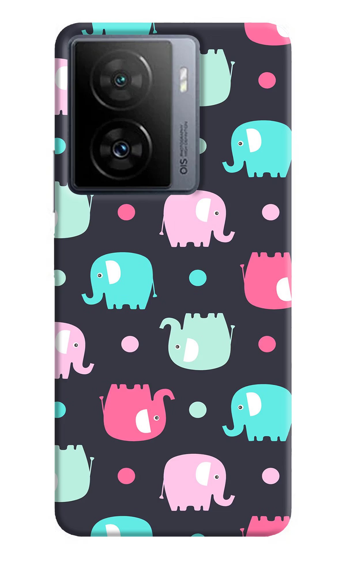 Elephants iQOO Z7 5G Back Cover - Elephants iQOO Z7 5G Back Cover Elephants iQOO Z7 5G Back Cover