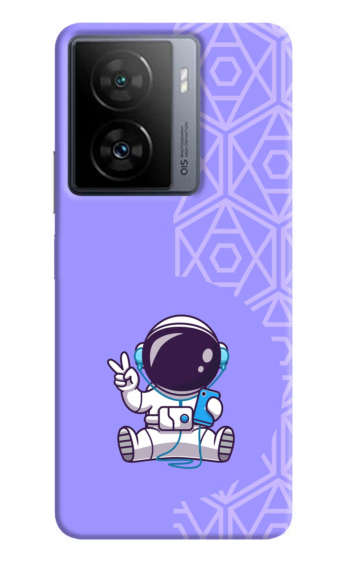 Cute Astronaut Chilling iQOO Z7 5G Back Cover - Cute Astronaut Chilling iQOO Z7 5G Back Cover Cute Astronaut Chilling iQOO Z7 5G Back Cover
