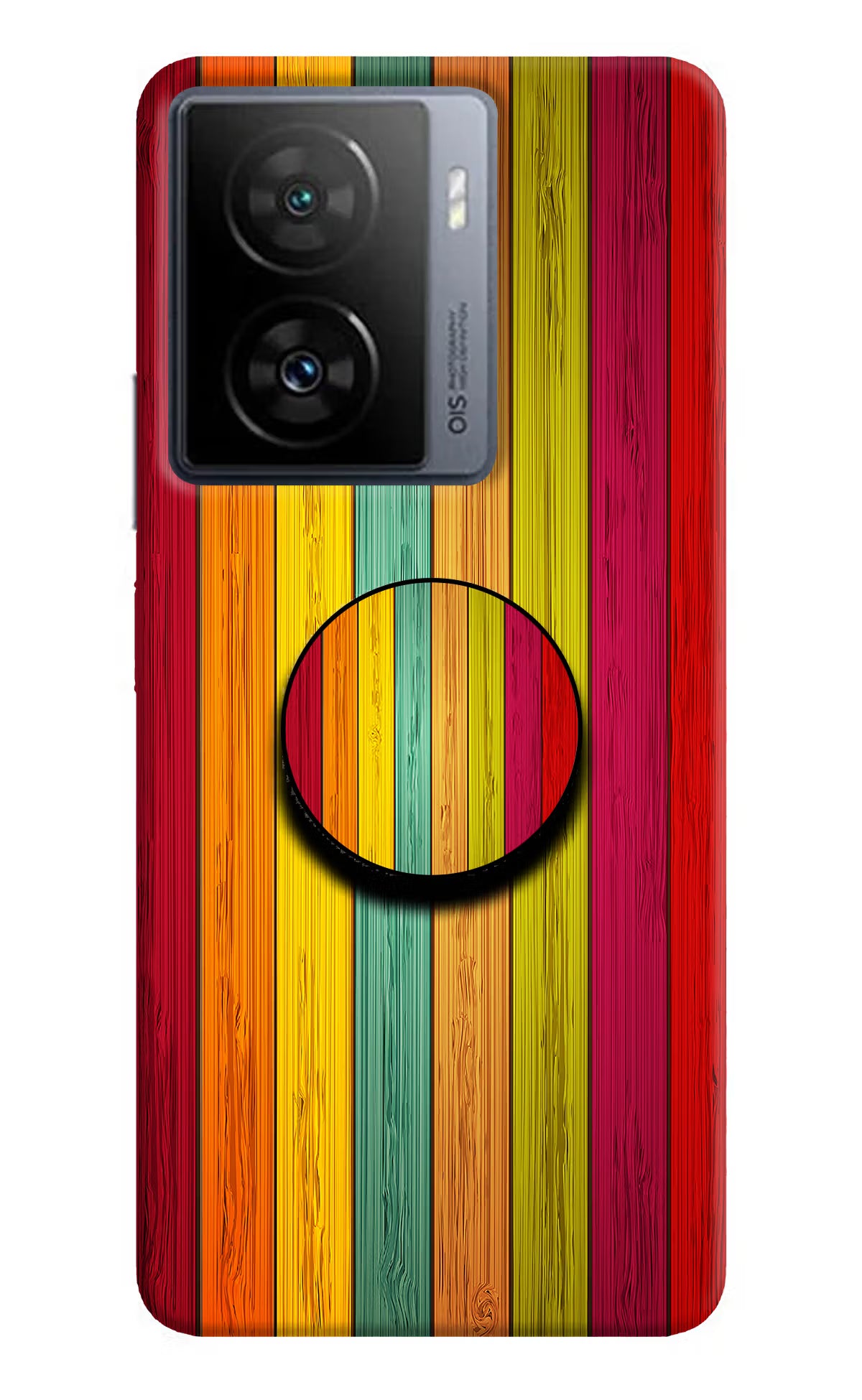 Multicolor Wooden iQOO Z7 5G Pop Case - Multicolor Wooden iQOO Z7 5G Pop Case Multicolor Wooden iQOO Z7 5G Pop Case