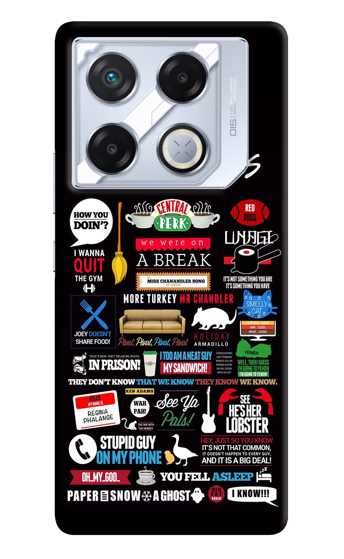 FRIENDS Infinix GT 20 Pro Back Cover - FRIENDS Infinix GT 20 Pro Back Cover FRIENDS Infinix GT 20 Pro Back Cover