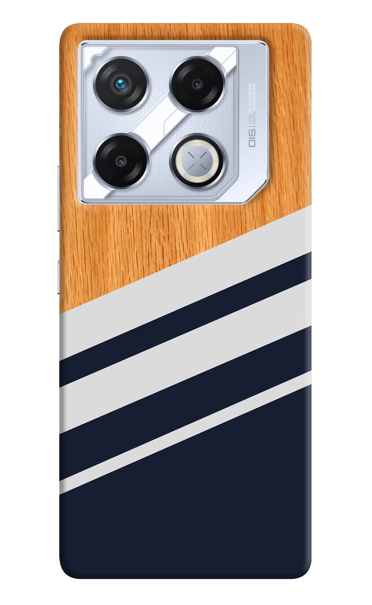 Blue and white wooden Infinix GT 20 Pro Back Cover - Blue and white wooden Infinix GT 20 Pro Back Cover Blue and white wooden Infinix GT 20 Pro Back Cover