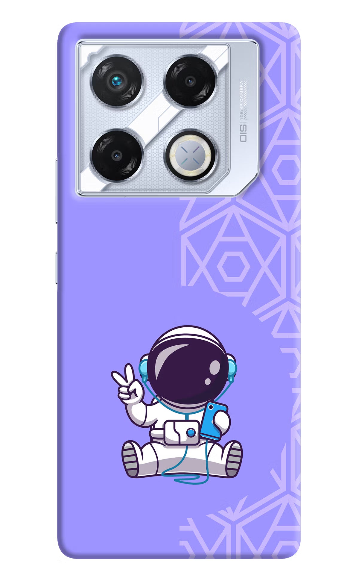 Cute Astronaut Chilling Infinix GT 20 Pro Back Cover - Cute Astronaut Chilling Infinix GT 20 Pro Back Cover Cute Astronaut Chilling Infinix GT 20 Pro Back Cover