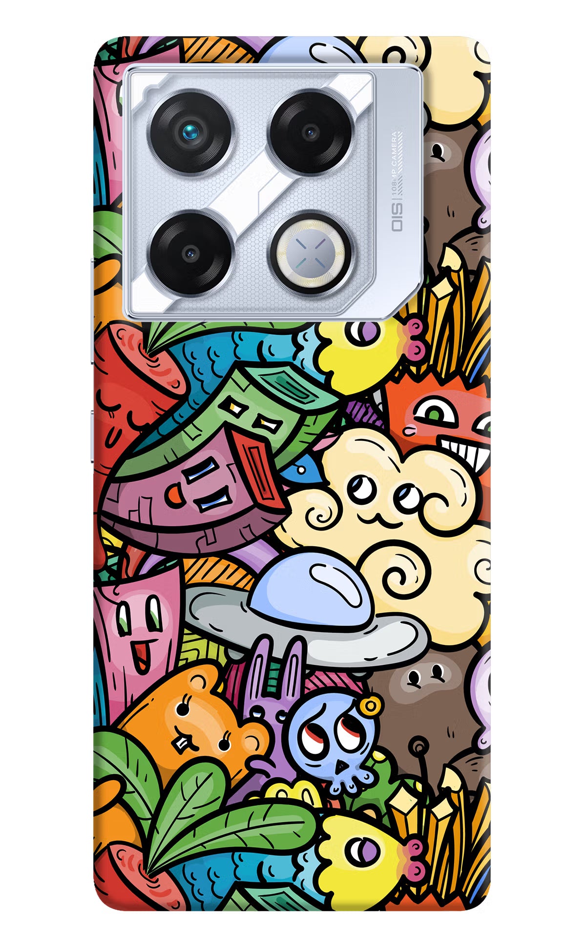 Veggie Doodle Infinix GT 20 Pro Back Cover - Veggie Doodle Infinix GT 20 Pro Back Cover Veggie Doodle Infinix GT 20 Pro Back Cover