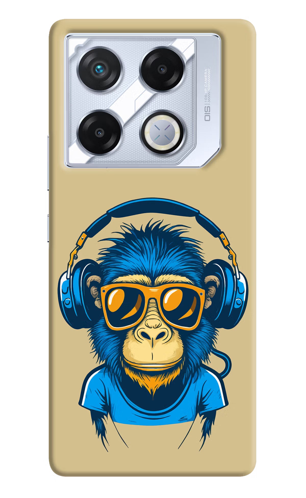 Monkey Headphone Infinix GT 20 Pro Back Cover - Monkey Headphone Infinix GT 20 Pro Back Cover Monkey Headphone Infinix GT 20 Pro Back Cover