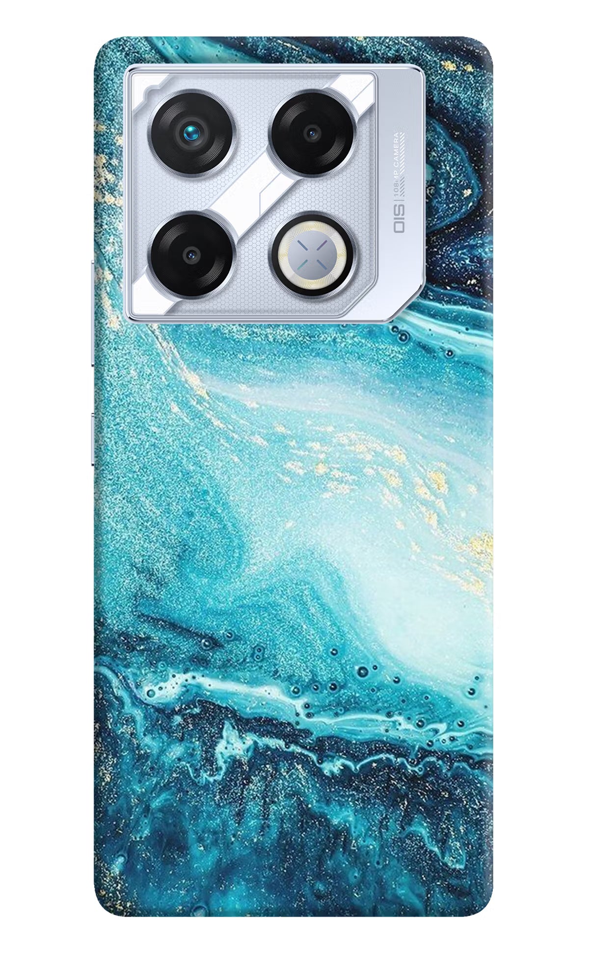 Blue Glitter Marble Infinix GT 20 Pro Back Cover - Blue Glitter Marble Infinix GT 20 Pro Back Cover Blue Glitter Marble Infinix GT 20 Pro Back Cover