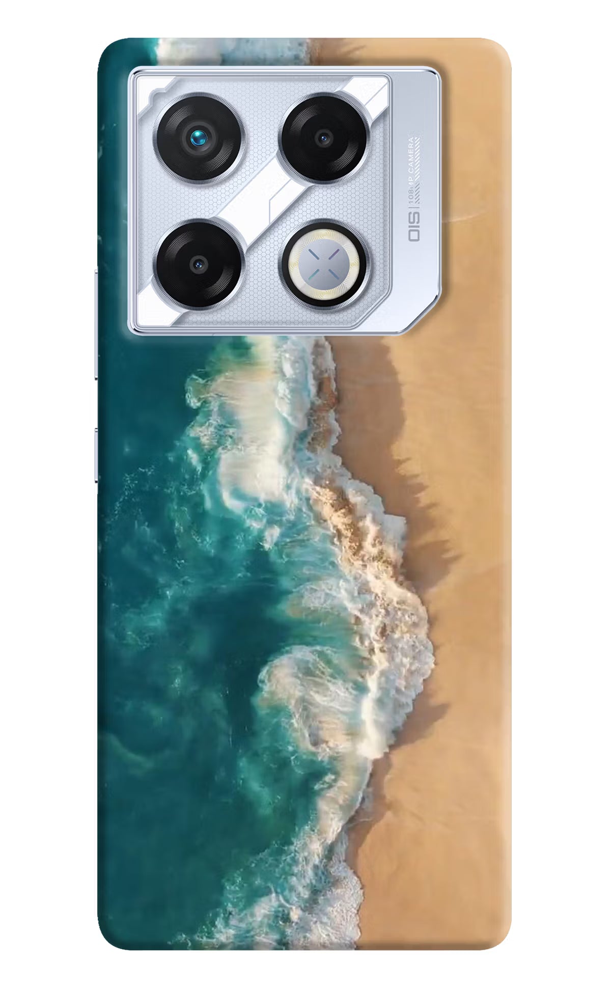 Ocean Beach Infinix GT 20 Pro Back Cover - Ocean Beach Infinix GT 20 Pro Back Cover Ocean Beach Infinix GT 20 Pro Back Cover