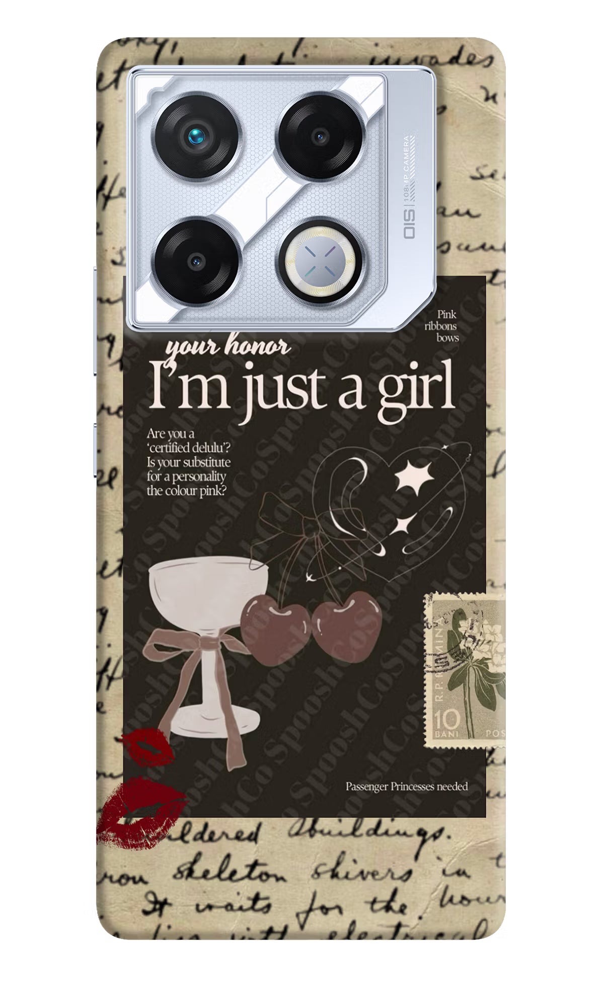 I am just a girl Infinix GT 20 Pro Back Cover - I am just a girl Infinix GT 20 Pro Back Cover I am just a girl Infinix GT 20 Pro Back Cover