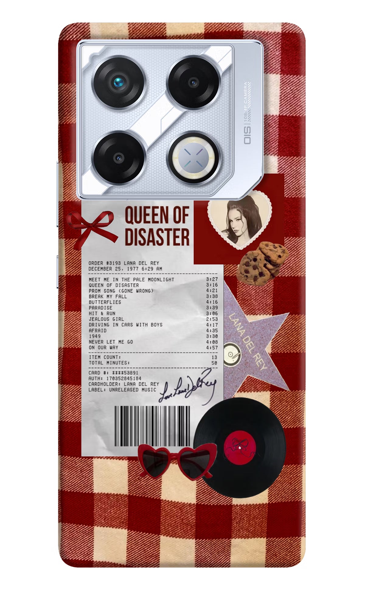 Queen of Disaster Infinix GT 20 Pro Back Cover - Queen of Disaster Infinix GT 20 Pro Back Cover Queen of Disaster Infinix GT 20 Pro Back Cover