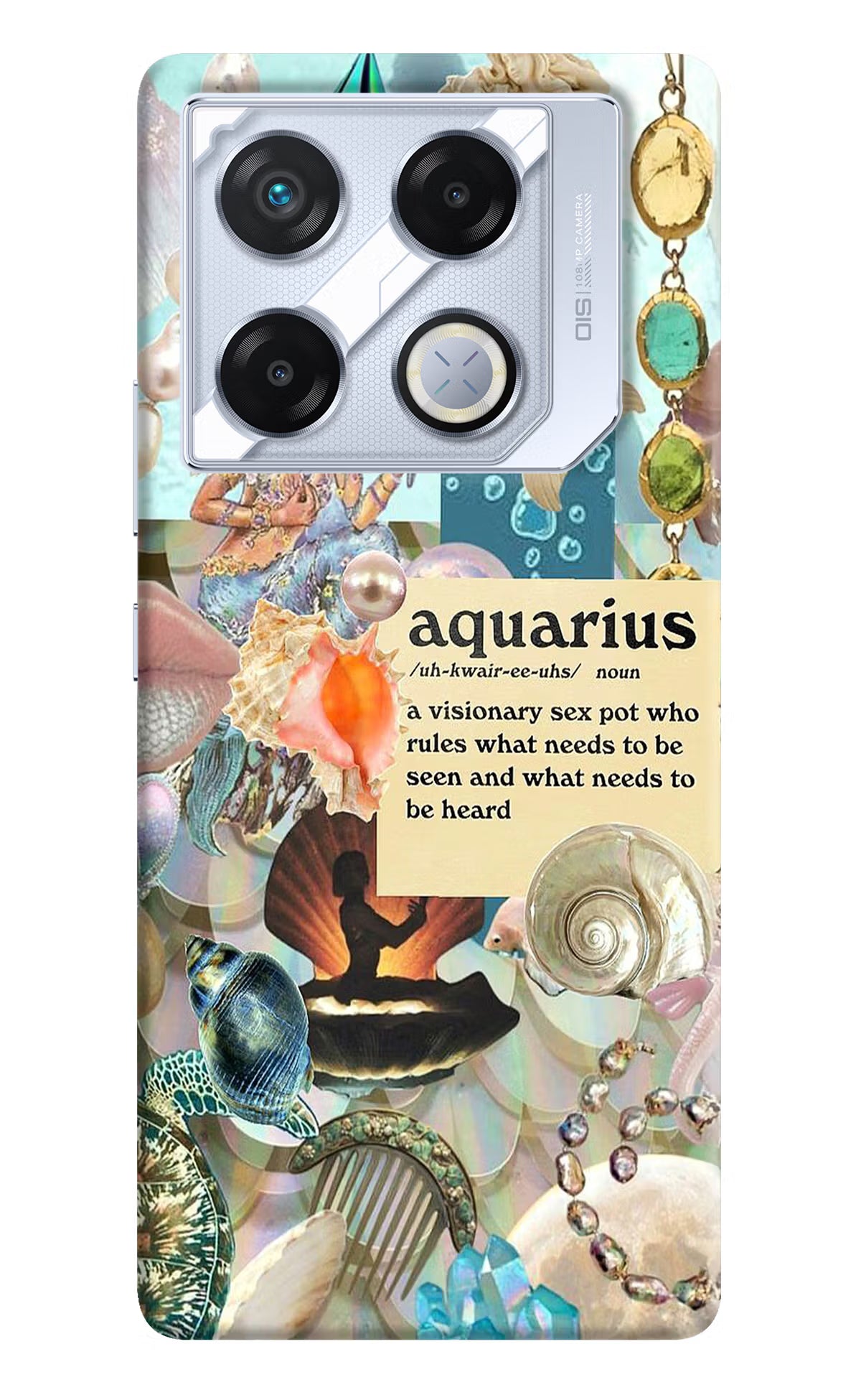 Aquarius Zodiac Infinix GT 20 Pro Back Cover - Aquarius Zodiac Infinix GT 20 Pro Back Cover Aquarius Zodiac Infinix GT 20 Pro Back Cover