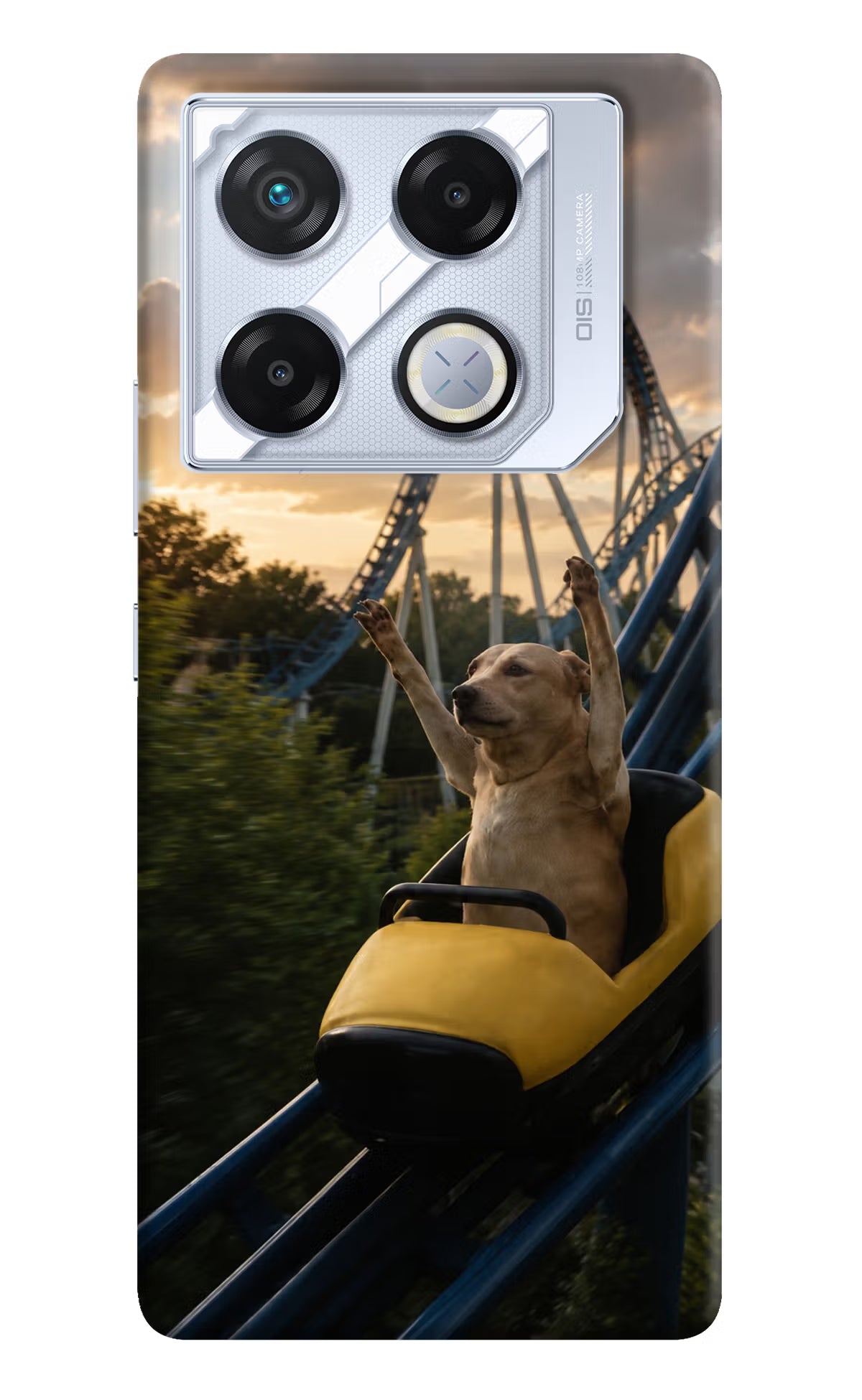 Rollercoaster Dog Infinix GT 20 Pro Back Cover - Rollercoaster Dog Infinix GT 20 Pro Back Cover Rollercoaster Dog Infinix GT 20 Pro Back Cover