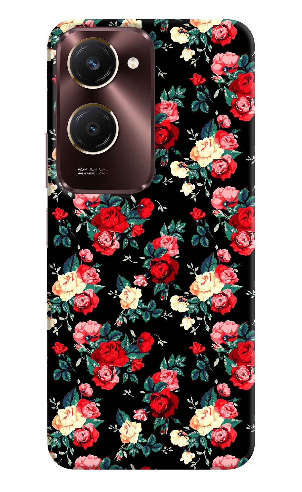 Rose Pattern Vivo Y28e 5G Back Cover - Rose Pattern Vivo Y28e 5G Back Cover Rose Pattern Vivo Y28e 5G Back Cover