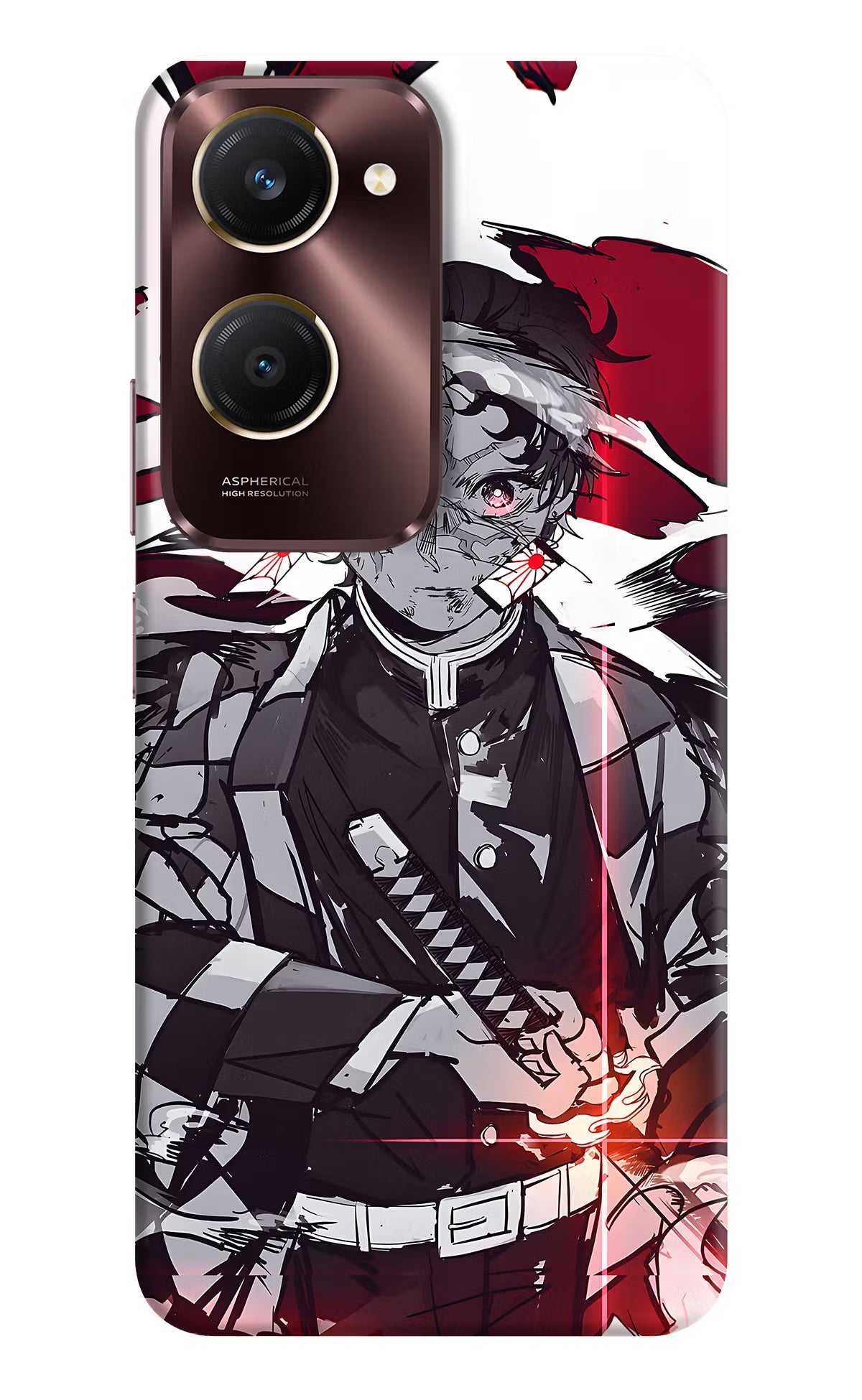 Demon Slayer Vivo Y28e 5G Back Cover - Demon Slayer Vivo Y28e 5G Back Cover Demon Slayer Vivo Y28e 5G Back Cover