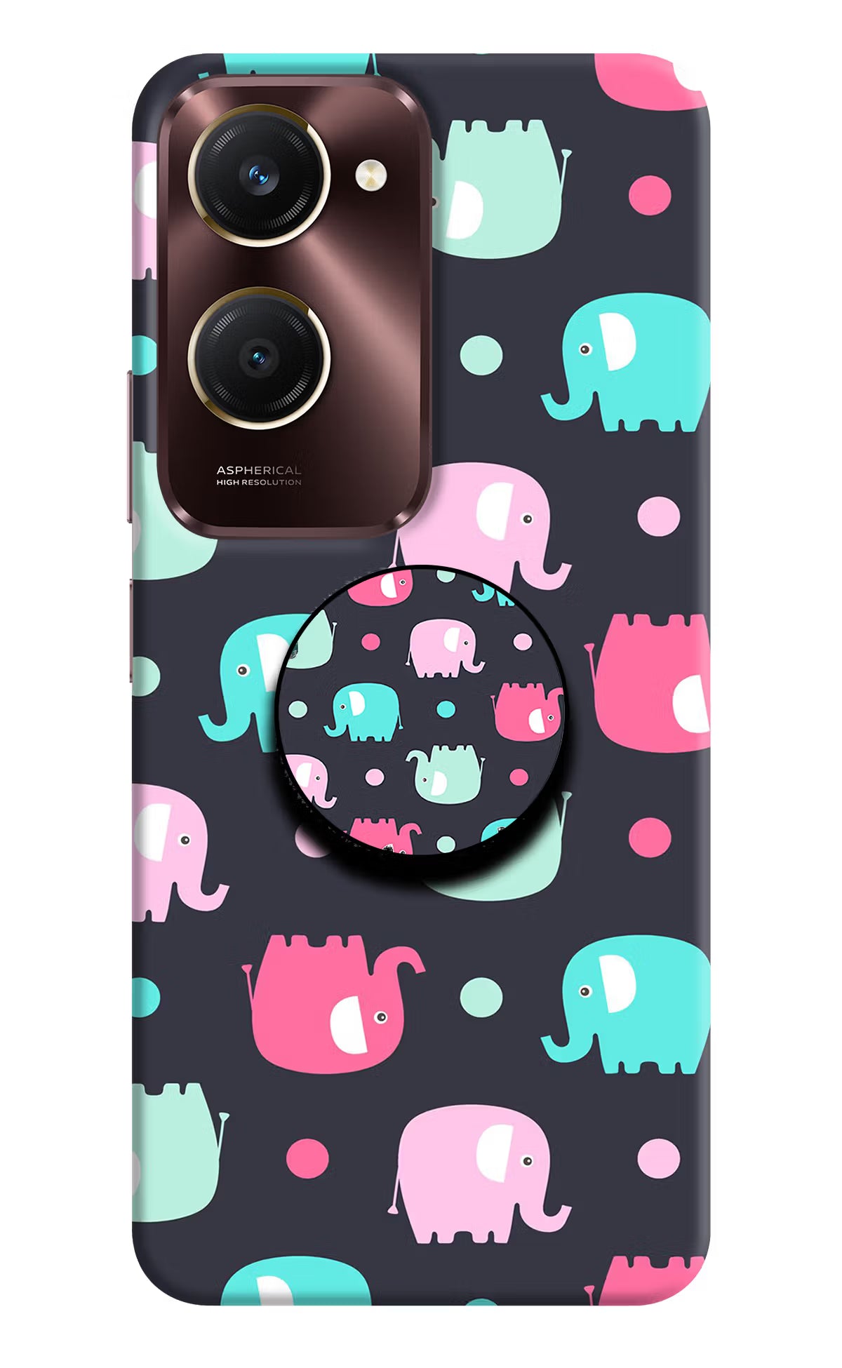 Baby Elephants Vivo Y28e 5G Pop Case - Baby Elephants Vivo Y28e 5G Pop Case Baby Elephants Vivo Y28e 5G Pop Case