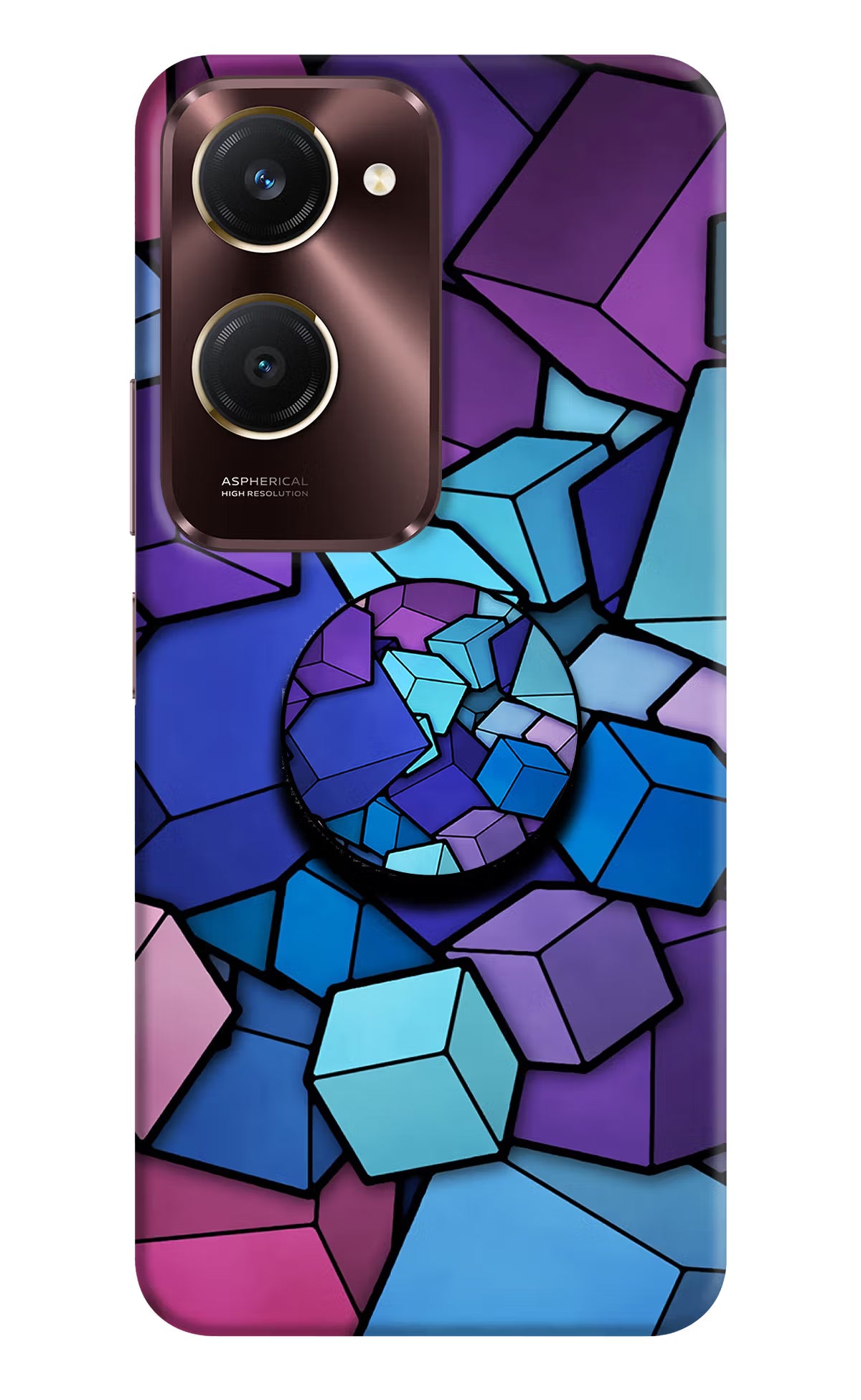 Cubic Abstract Vivo Y28e 5G Pop Case - Cubic Abstract Vivo Y28e 5G Pop Case Cubic Abstract Vivo Y28e 5G Pop Case