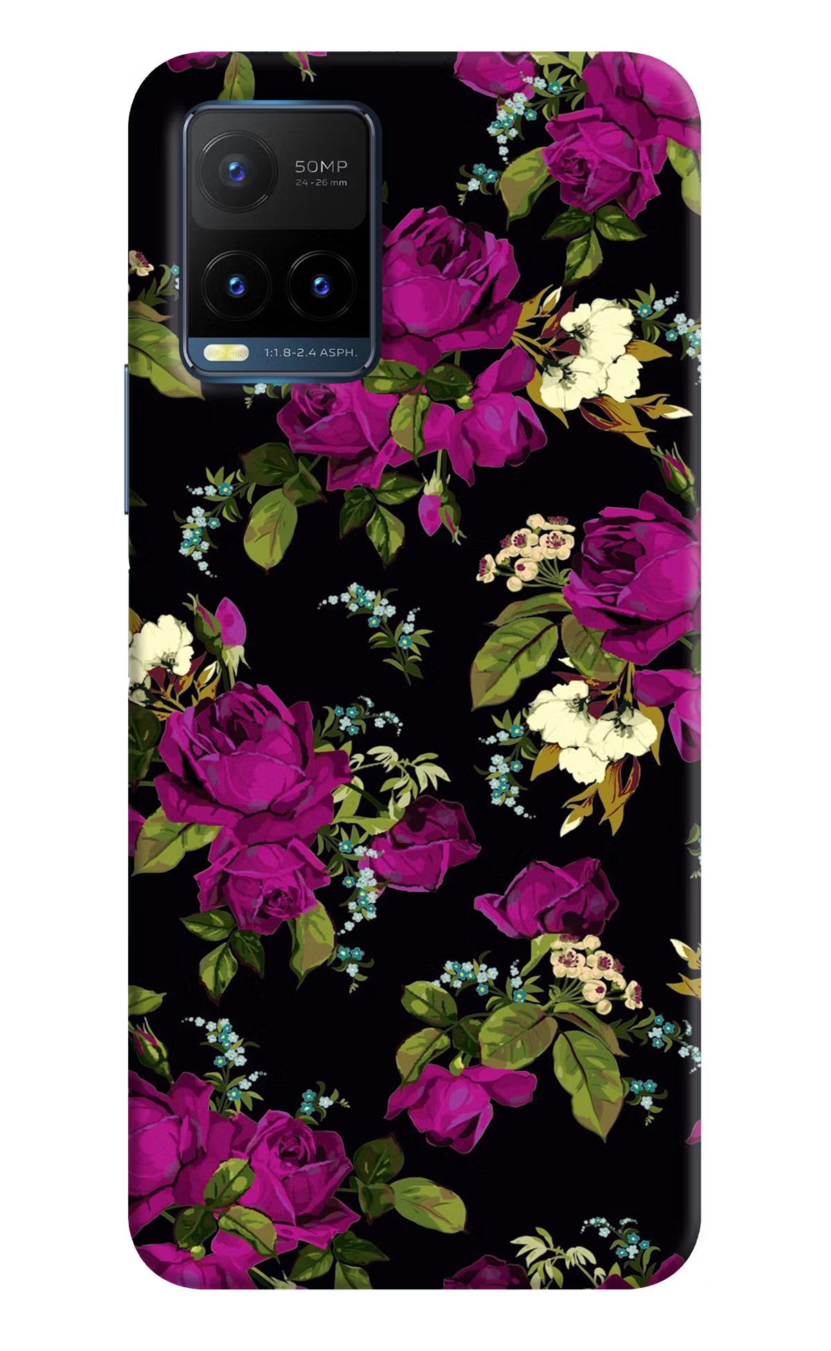Flowers Vivo Y21T Back Cover - Flowers Vivo Y21T Back Cover Flowers Vivo Y21T Back Cover