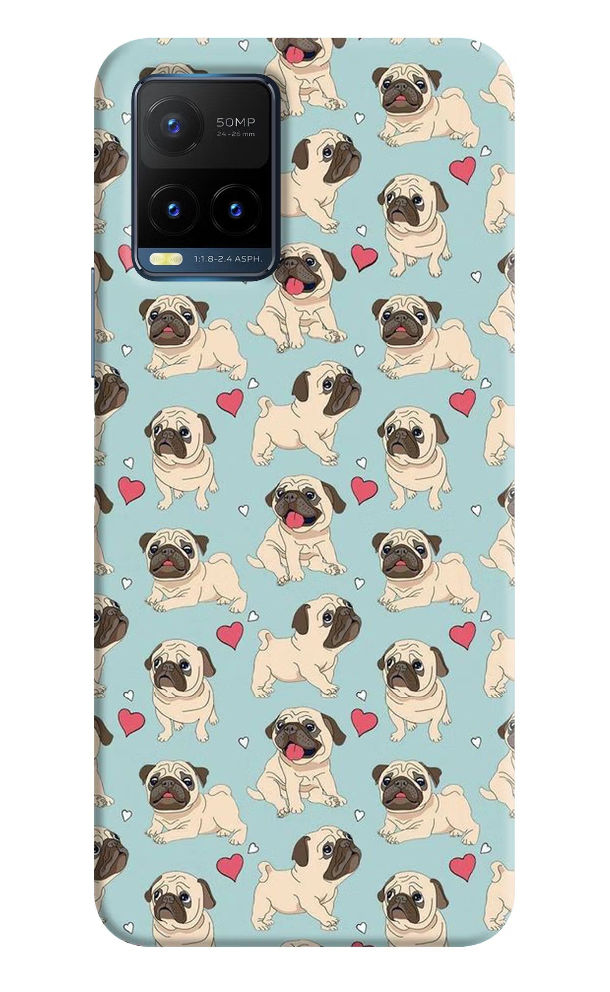 Pug Dog Vivo Y21T Back Cover - Pug Dog Vivo Y21T Back Cover Pug Dog Vivo Y21T Back Cover