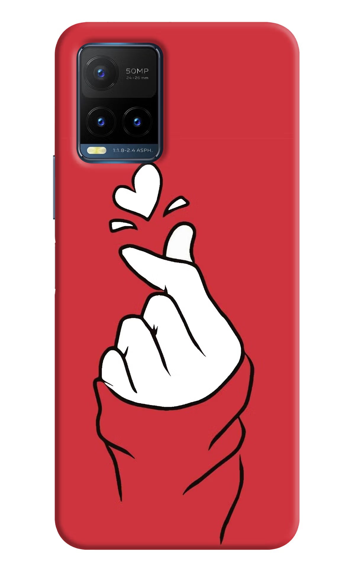 Korean Love Sign Vivo Y21T Back Cover - Korean Love Sign Vivo Y21T Back Cover Korean Love Sign Vivo Y21T Back Cover