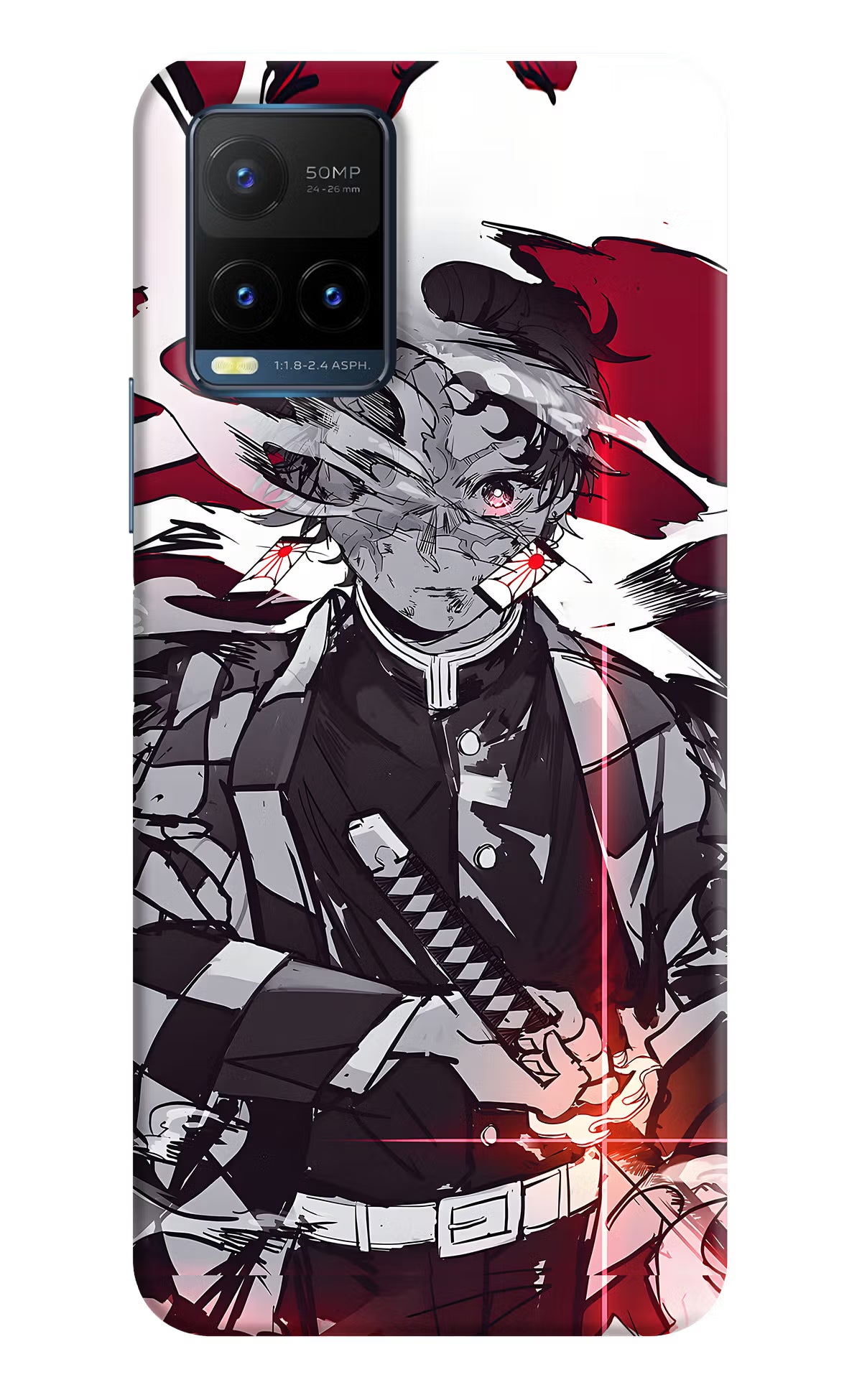 Demon Slayer Vivo Y21T Back Cover - Demon Slayer Vivo Y21T Back Cover Demon Slayer Vivo Y21T Back Cover
