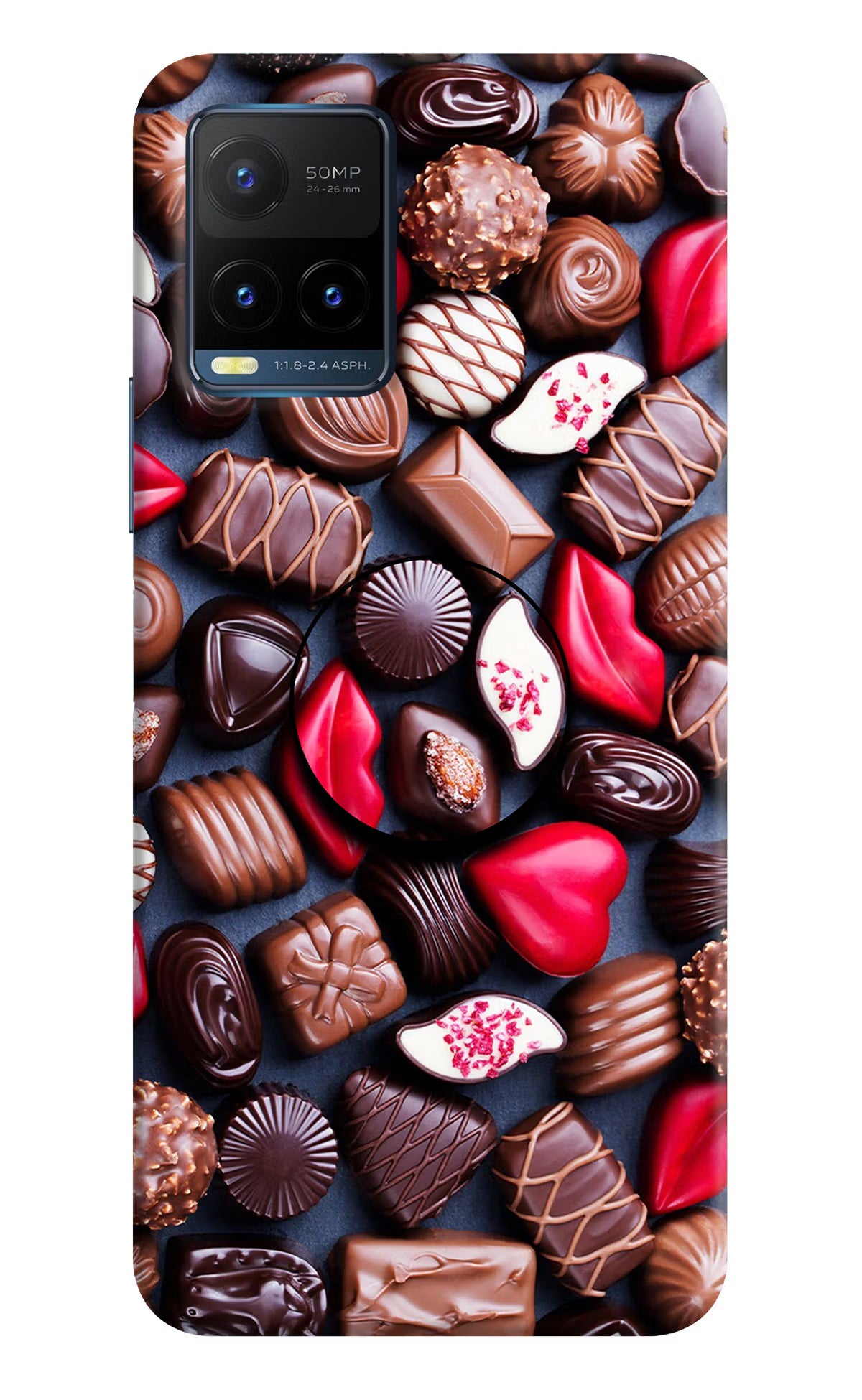 Chocolates Vivo Y21T Pop Case - Chocolates Vivo Y21T Pop Case Chocolates Vivo Y21T Pop Case