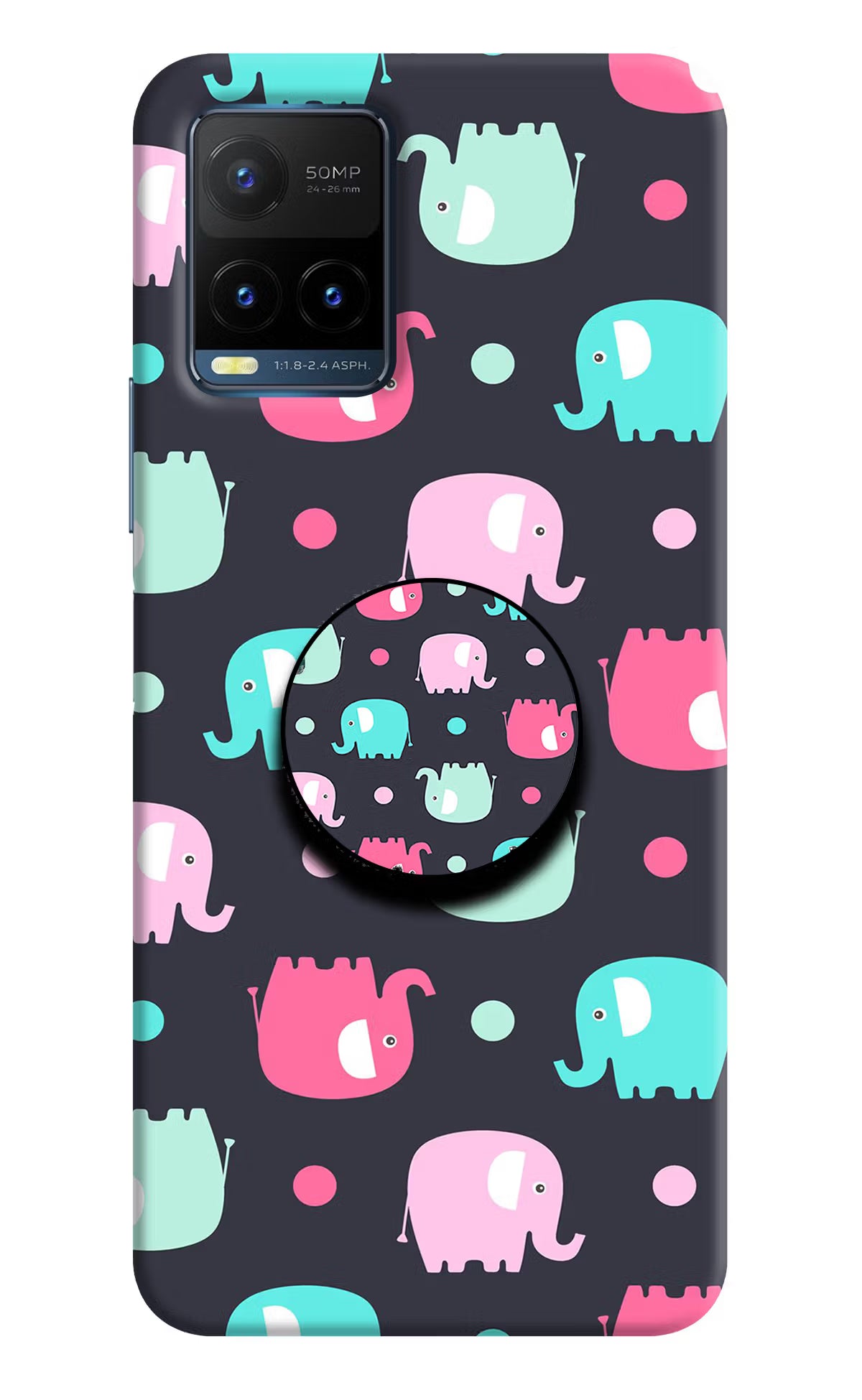 Baby Elephants Vivo Y21T Pop Case - Baby Elephants Vivo Y21T Pop Case Baby Elephants Vivo Y21T Pop Case