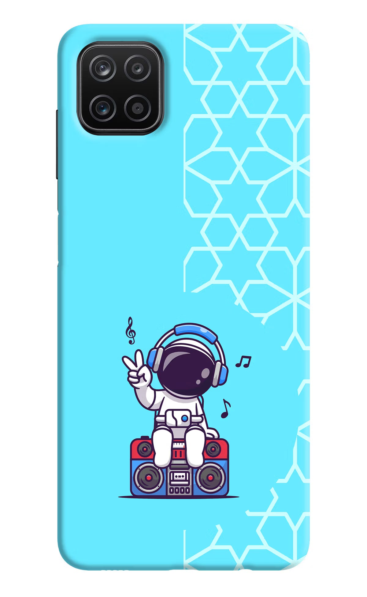 Cute Astronaut Chilling Samsung A12 Back Cover - Cute Astronaut Chilling Samsung A12 Back Cover Cute Astronaut Chilling Samsung A12 Back Cover