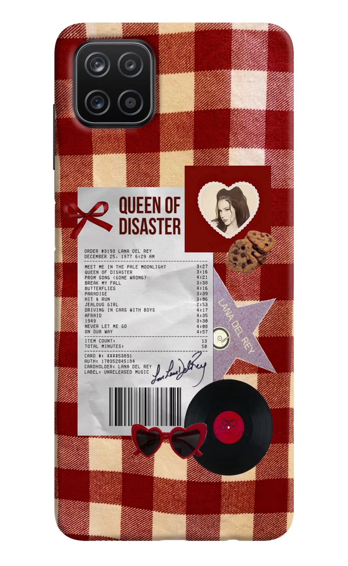 Queen of Disaster Samsung A12 Back Cover - Queen of Disaster Samsung A12 Back Cover Queen of Disaster Samsung A12 Back Cover