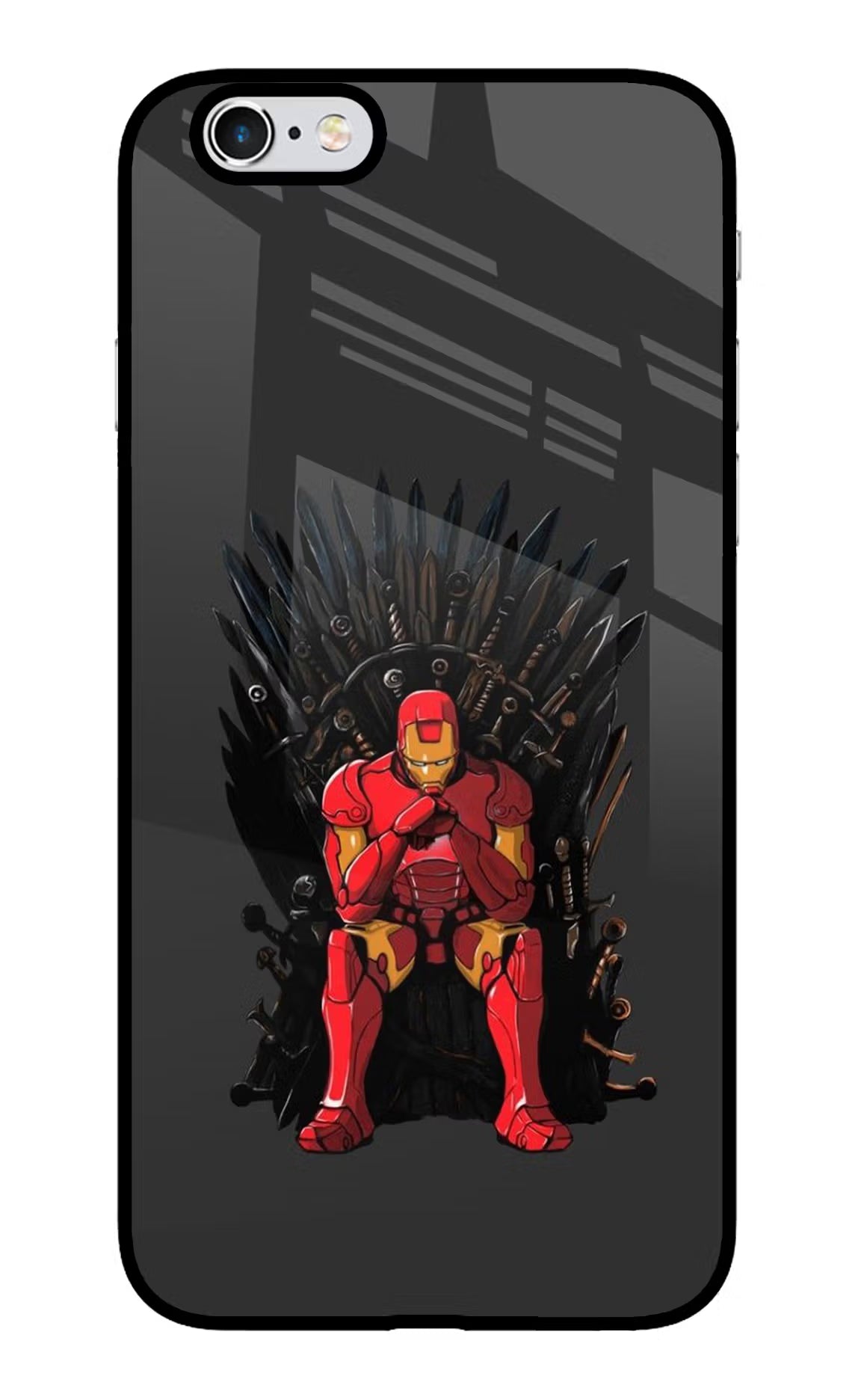 Ironman Throne iPhone 6/6s Glass Case - Ironman Throne iPhone 6/6s Glass Case Ironman Throne iPhone 6/6s Glass Case
