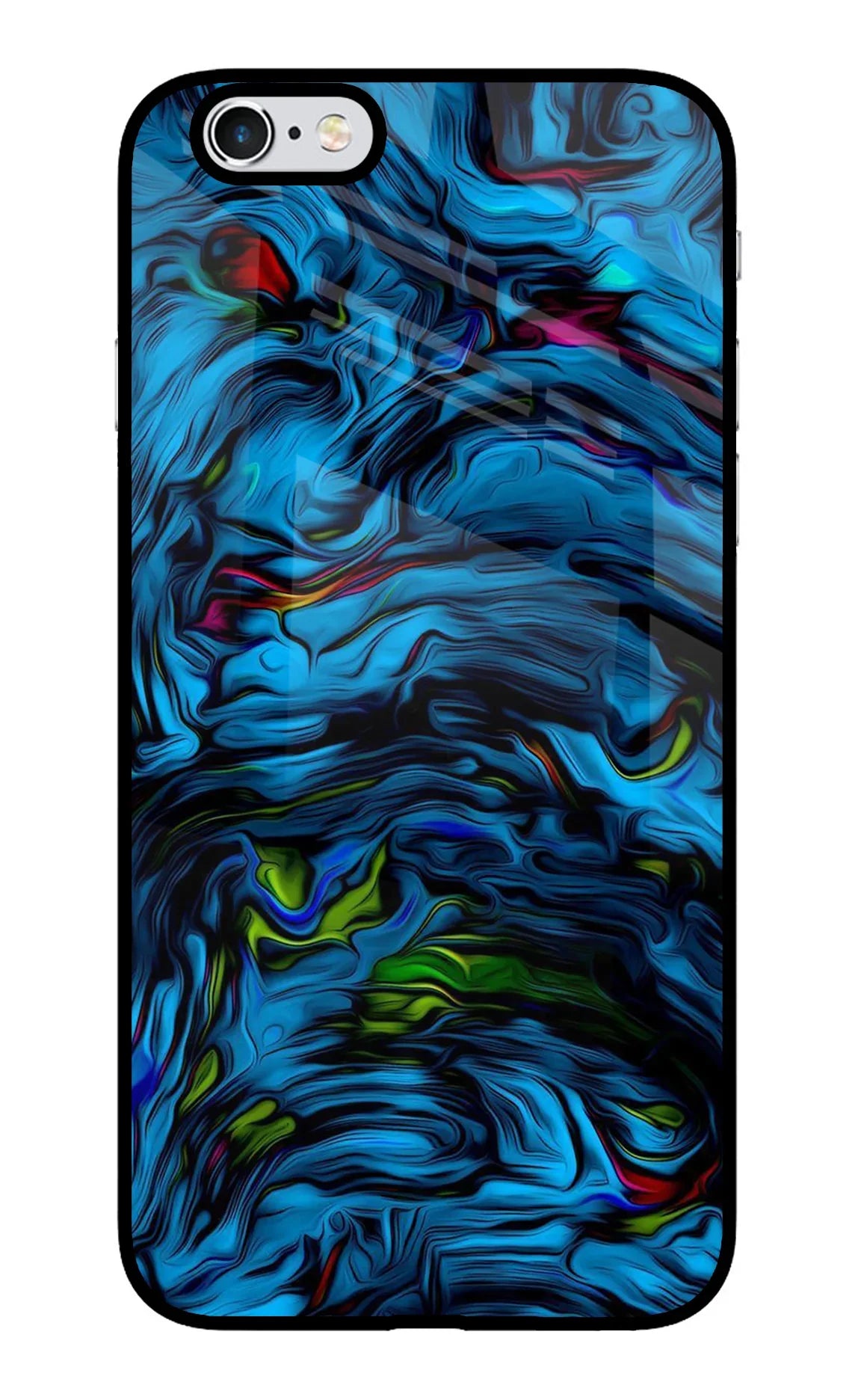 Dark Blue Abstract iPhone 6/6s Glass Case - Dark Blue Abstract iPhone 6/6s Glass Case Dark Blue Abstract iPhone 6/6s Glass Case