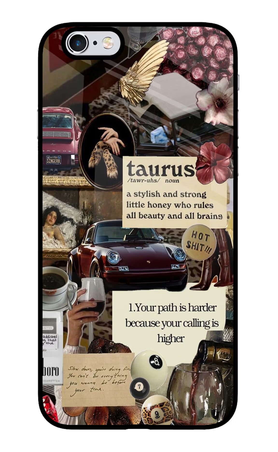 Taurus Zodiac iPhone 6/6s Glass Case - Taurus Zodiac iPhone 6/6s Glass Case Taurus Zodiac iPhone 6/6s Glass Case
