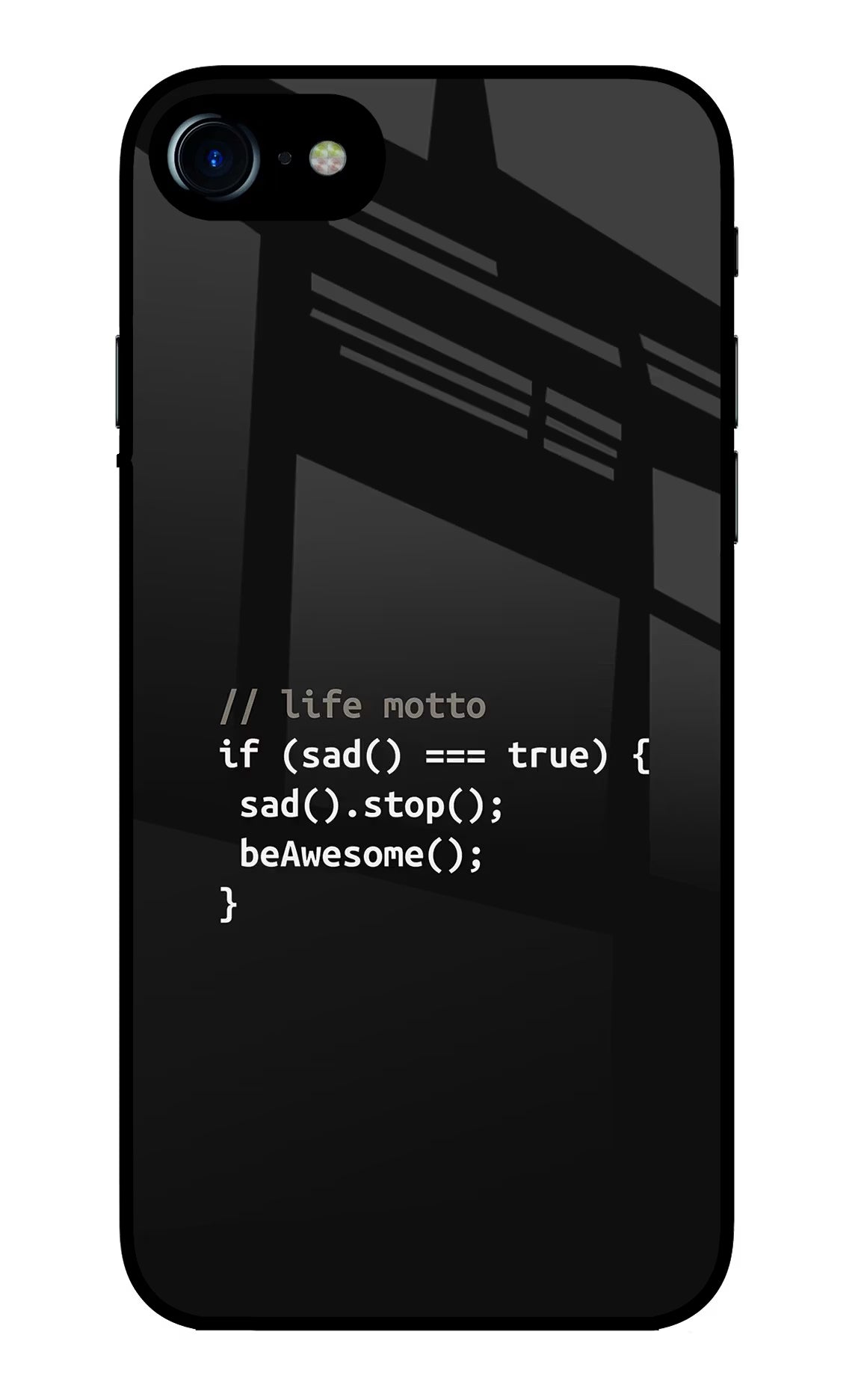 Life Motto Code iPhone 7/7s Glass Case - Life Motto Code iPhone 7/7s Glass Case Life Motto Code iPhone 7/7s Glass Case