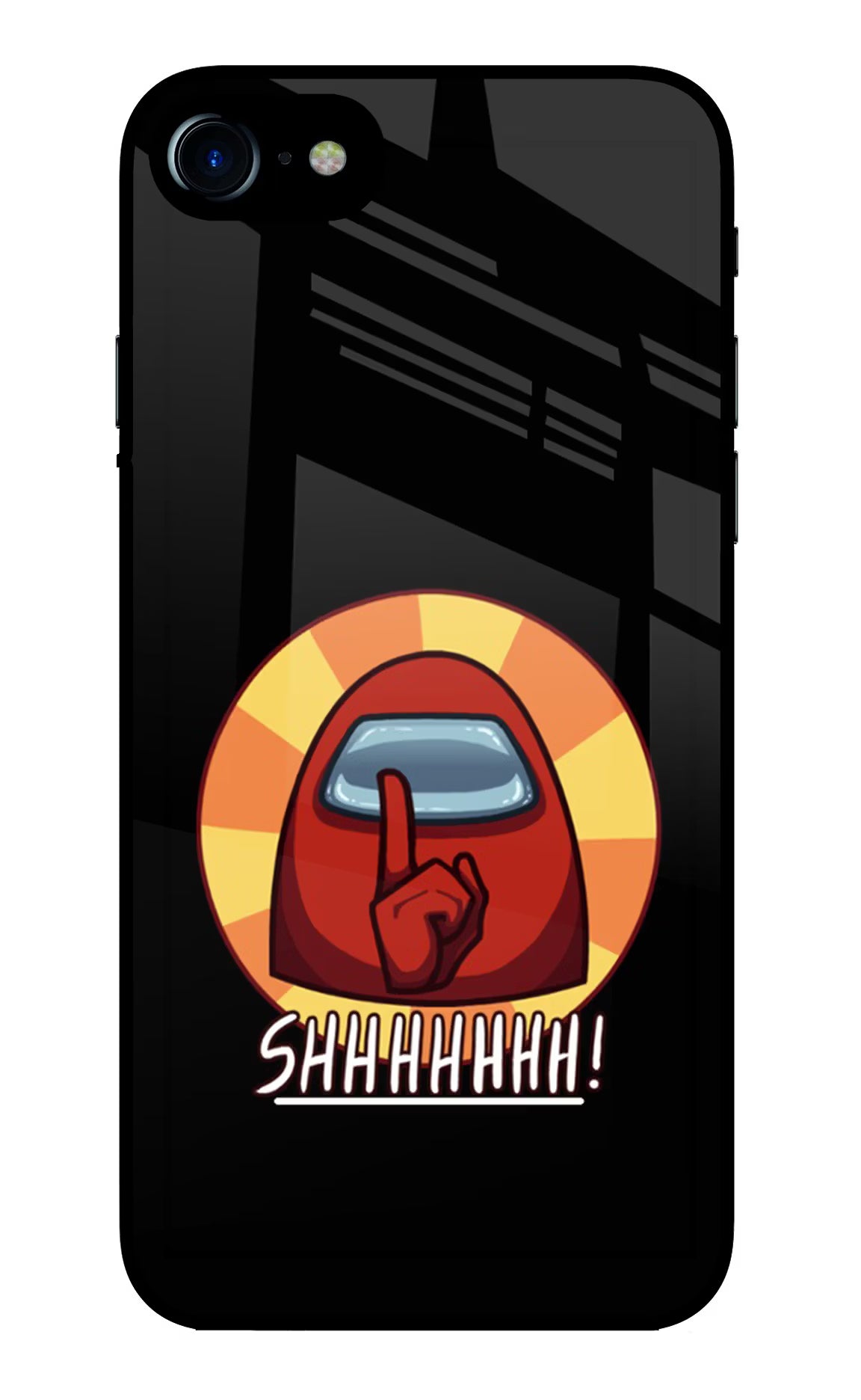 Among Us Shhh! iPhone 7/7s Glass Case - Among Us Shhh! iPhone 7/7s Glass Case Among Us Shhh! iPhone 7/7s Glass Case
