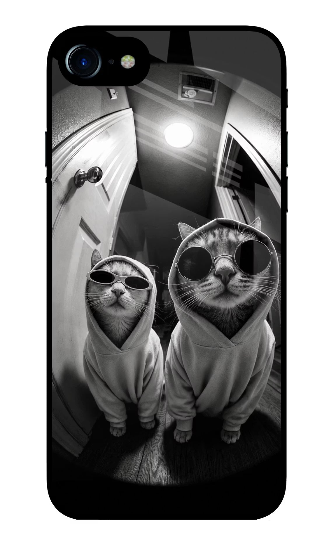 Hood Cats iPhone 7/7s Glass Case - Hood Cats iPhone 7/7s Glass Case Hood Cats iPhone 7/7s Glass Case