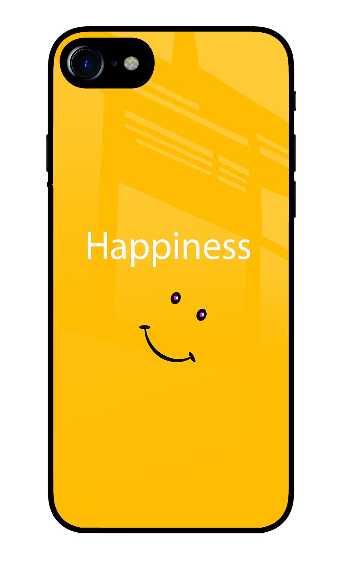 Happiness With Smiley iPhone 8 Glass Case - Happiness With Smiley iPhone 8 Glass Case Happiness With Smiley iPhone 8 Glass Case