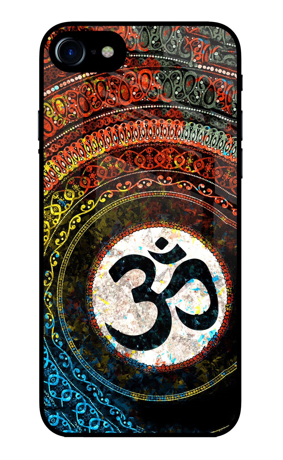 Om Cultural iPhone 8 Glass Case - Om Cultural iPhone 8 Glass Case Om Cultural iPhone 8 Glass Case