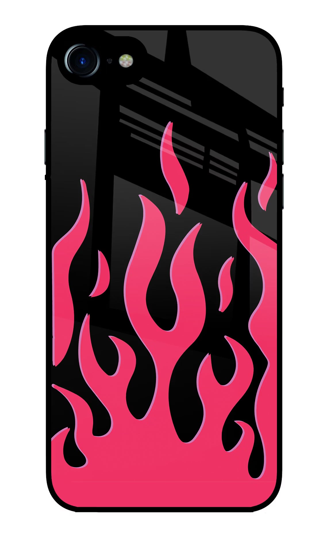 Fire Flames iPhone 8 Glass Case - Fire Flames iPhone 8 Glass Case Fire Flames iPhone 8 Glass Case
