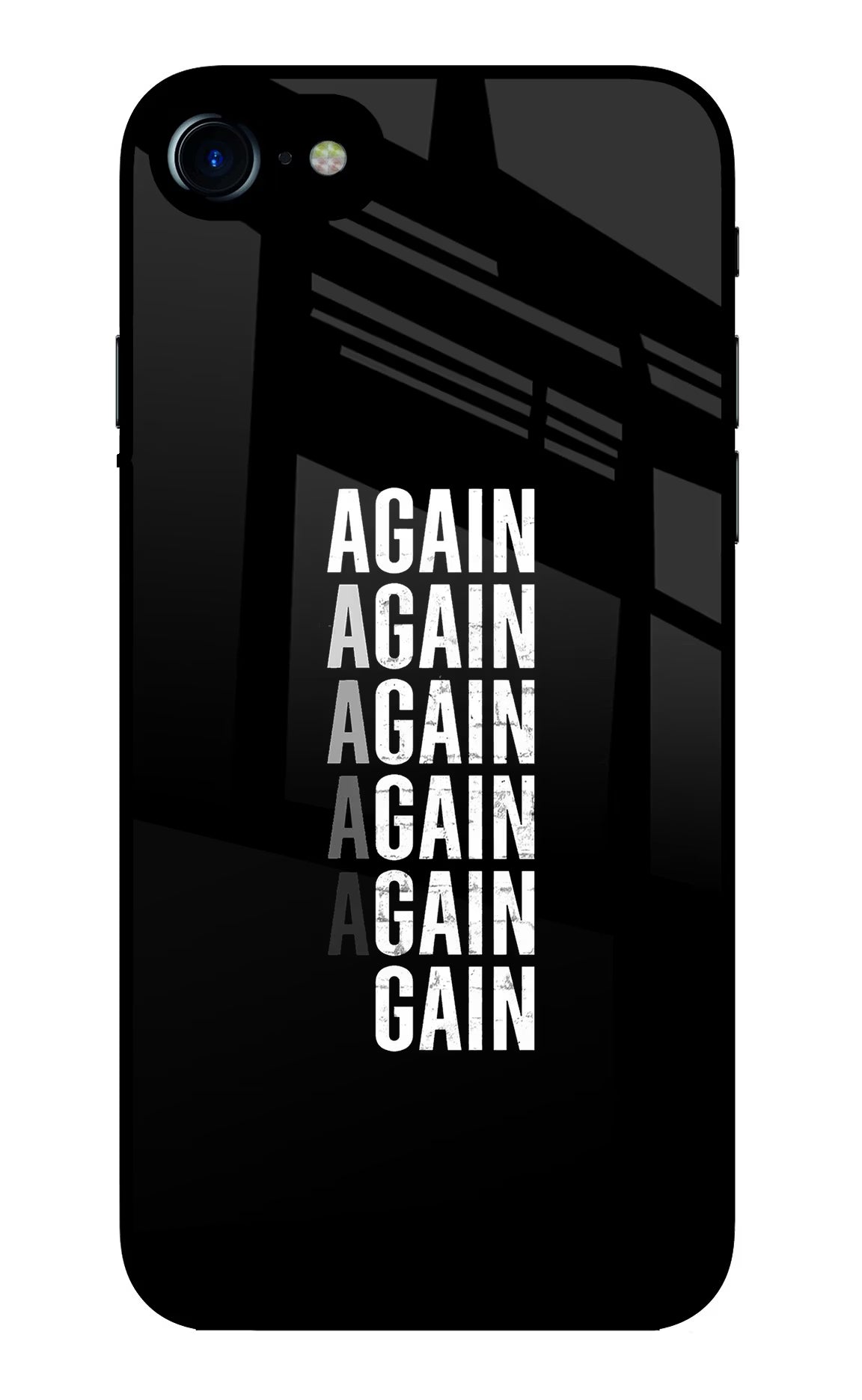 Again Again Gain iPhone 8 Glass Case - Again Again Gain iPhone 8/SE 2020 Glass Case Again Again Gain iPhone 8/SE 2020 Glass Case