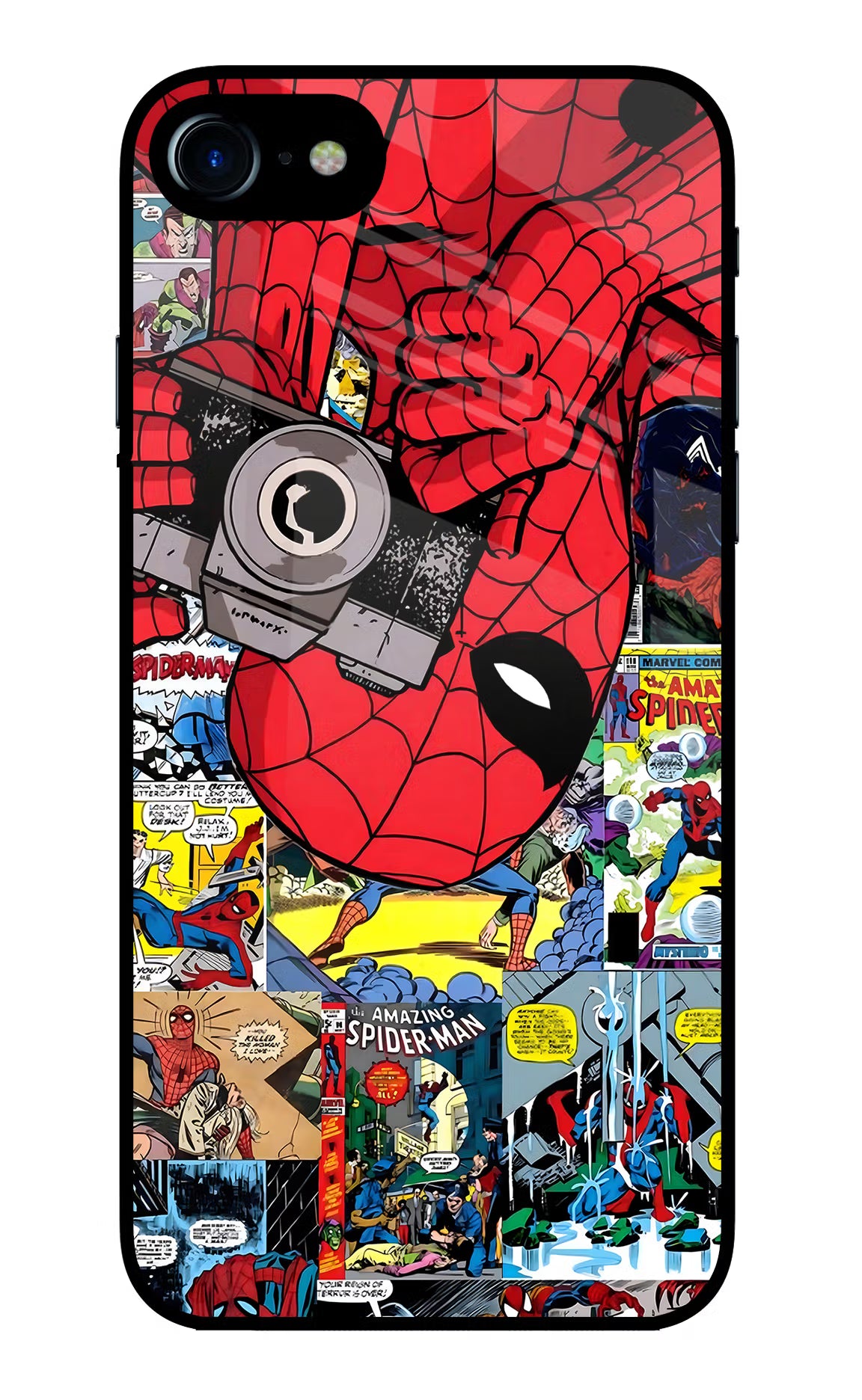 Spider Man iPhone 8 Glass Case - Spider Man iPhone 8 Glass Case Spider Man iPhone 8 Glass Case