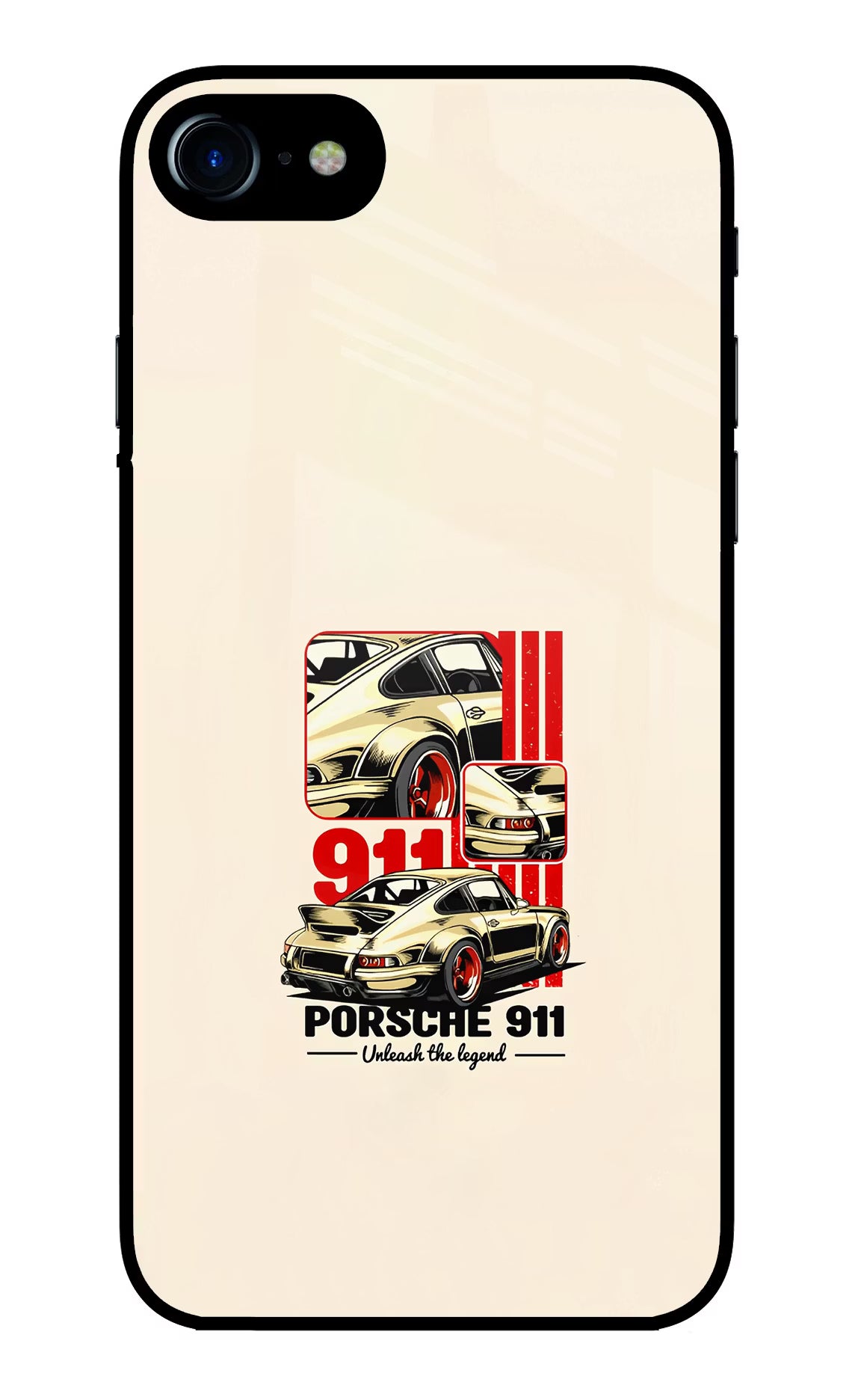 Classic Porsche 911 iPhone 8 Glass Case - Classic Porsche 911 iPhone 8 Glass Case Classic Porsche 911 iPhone 8 Glass Case