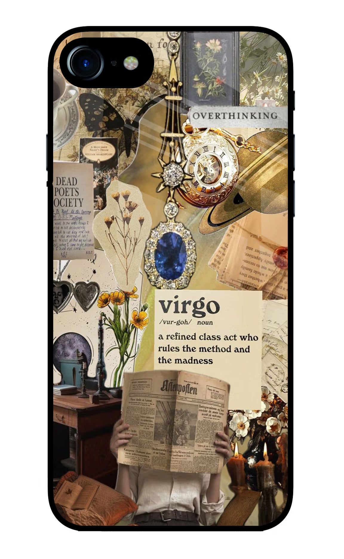 Virgo Zodiac iPhone 8/SE 2020 Glass Case - Virgo Zodiac iPhone 8/SE 2020 Glass Case Virgo Zodiac iPhone 8/SE 2020 Glass Case