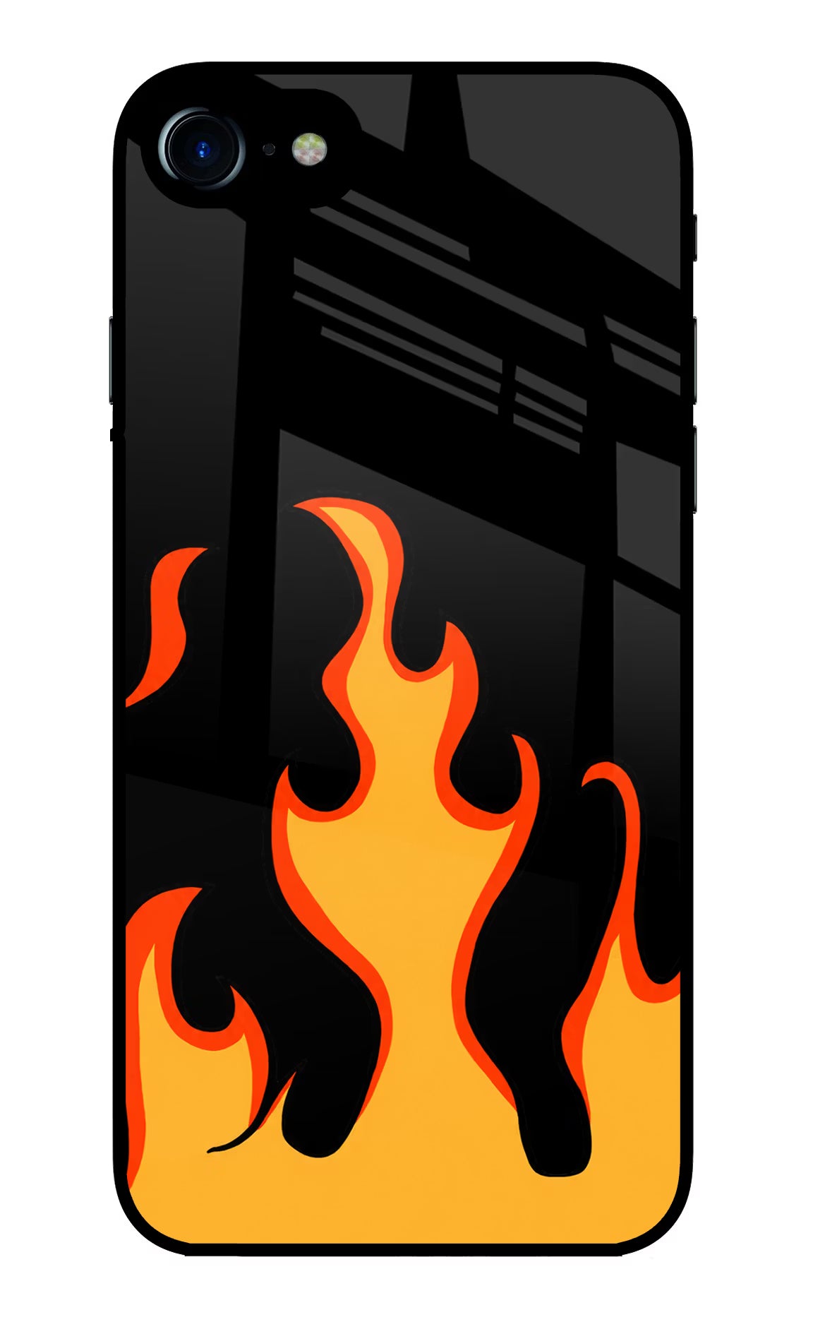 Fired Up – Black iPhone 8 Glass Case - Fired Up – Black iPhone 8 Glass Case Fired Up – Black iPhone 8 Glass Case