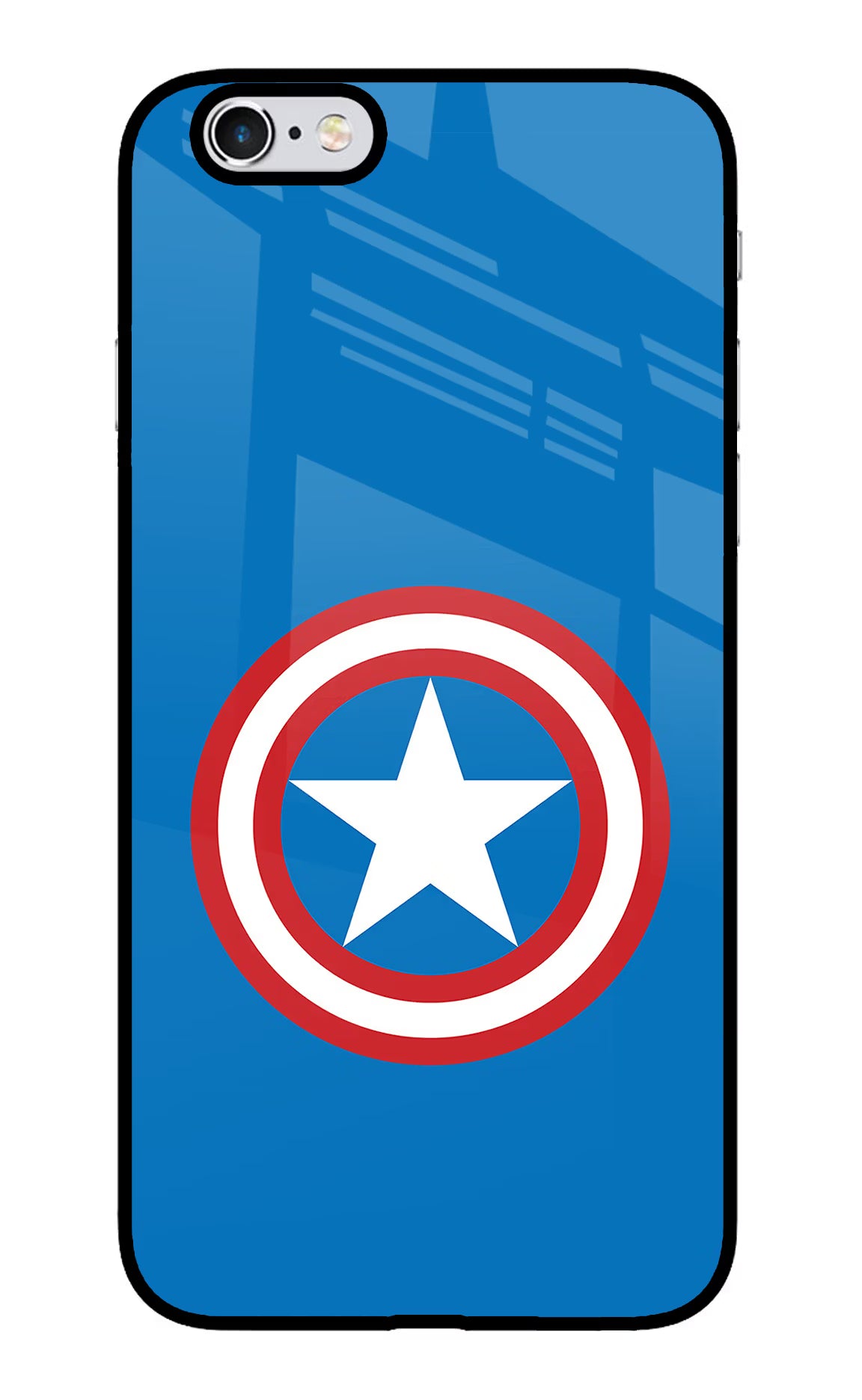 Captain America Logo iPhone 6 Plus/6s Plus Glass Case - Captain America Logo iPhone 6 Plus/6s Plus Glass Case Captain America Logo iPhone 6 Plus/6s Plus Glass Case