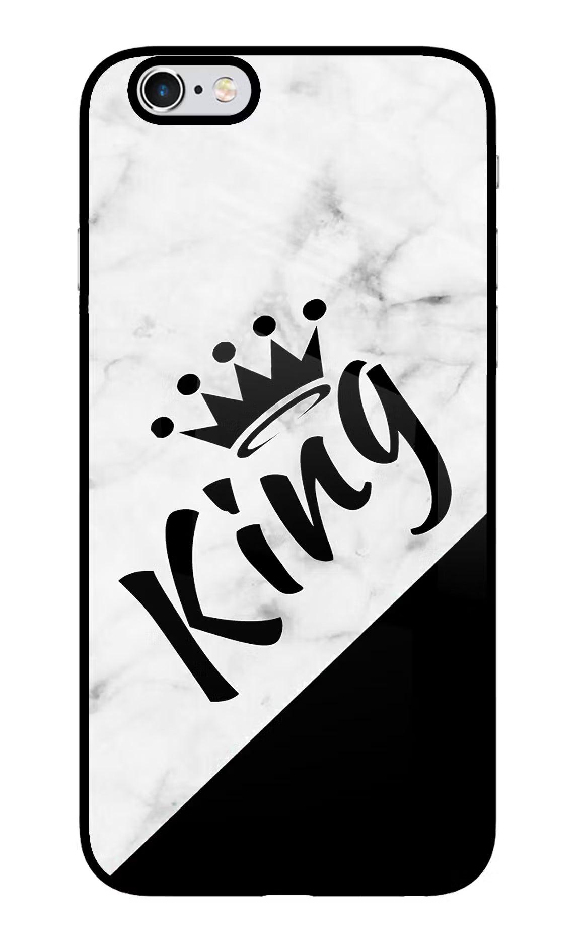 King iPhone 6 Plus/6s Plus Back Cover - King iPhone 6 Plus/6s Plus Glass Case Back Cover by Casekaro King iPhone 6 Plus/6s Plus Glass Case Back Cover by Casekaro