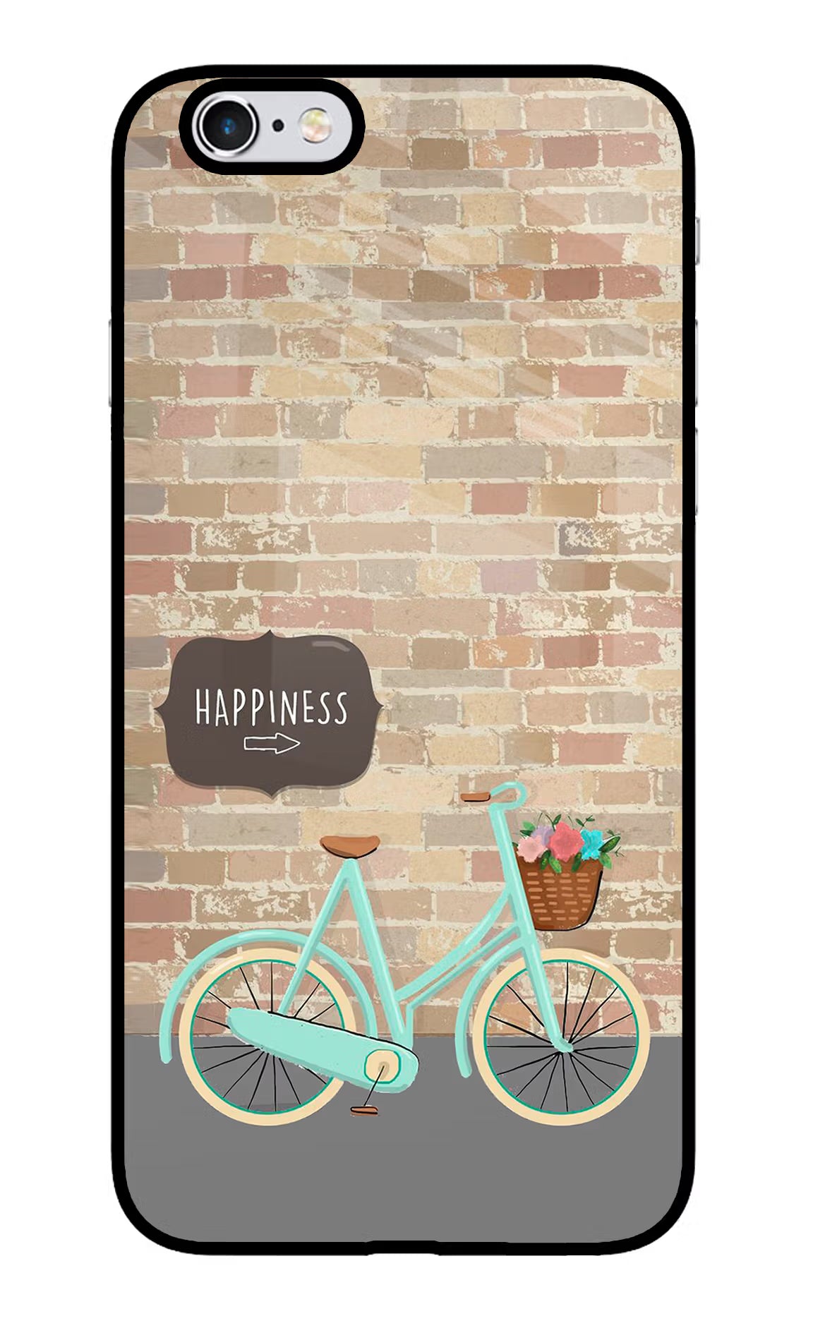 Happiness Artwork iPhone 6 Plus/6s Plus Back Cover - Happiness Artwork iPhone 6 Plus/6s Plus Glass Case Back Cover by Casekaro Happiness Artwork iPhone 6 Plus/6s Plus Glass Case Back Cover by Casekaro
