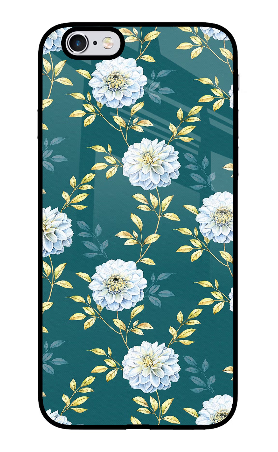 Flowers iPhone 6 Plus/6s Plus Back Cover - Flowers iPhone 6 Plus/6s Plus Glass Case Back Cover by Casekaro Flowers iPhone 6 Plus/6s Plus Glass Case Back Cover by Casekaro