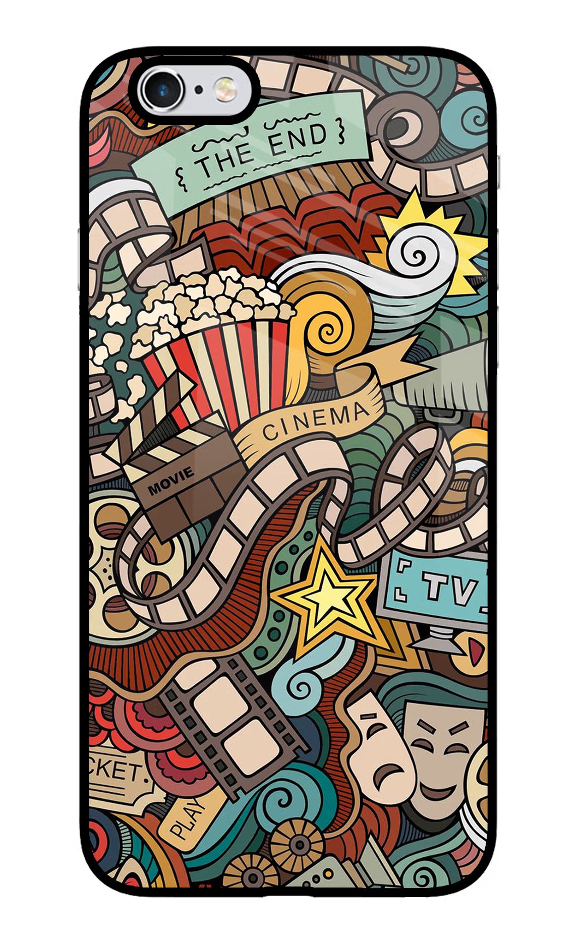Cinema Abstract iPhone 6 Plus/6s Plus Glass Case - Cinema Abstract iPhone 6 Plus/6s Plus Glass Case Cinema Abstract iPhone 6 Plus/6s Plus Glass Case