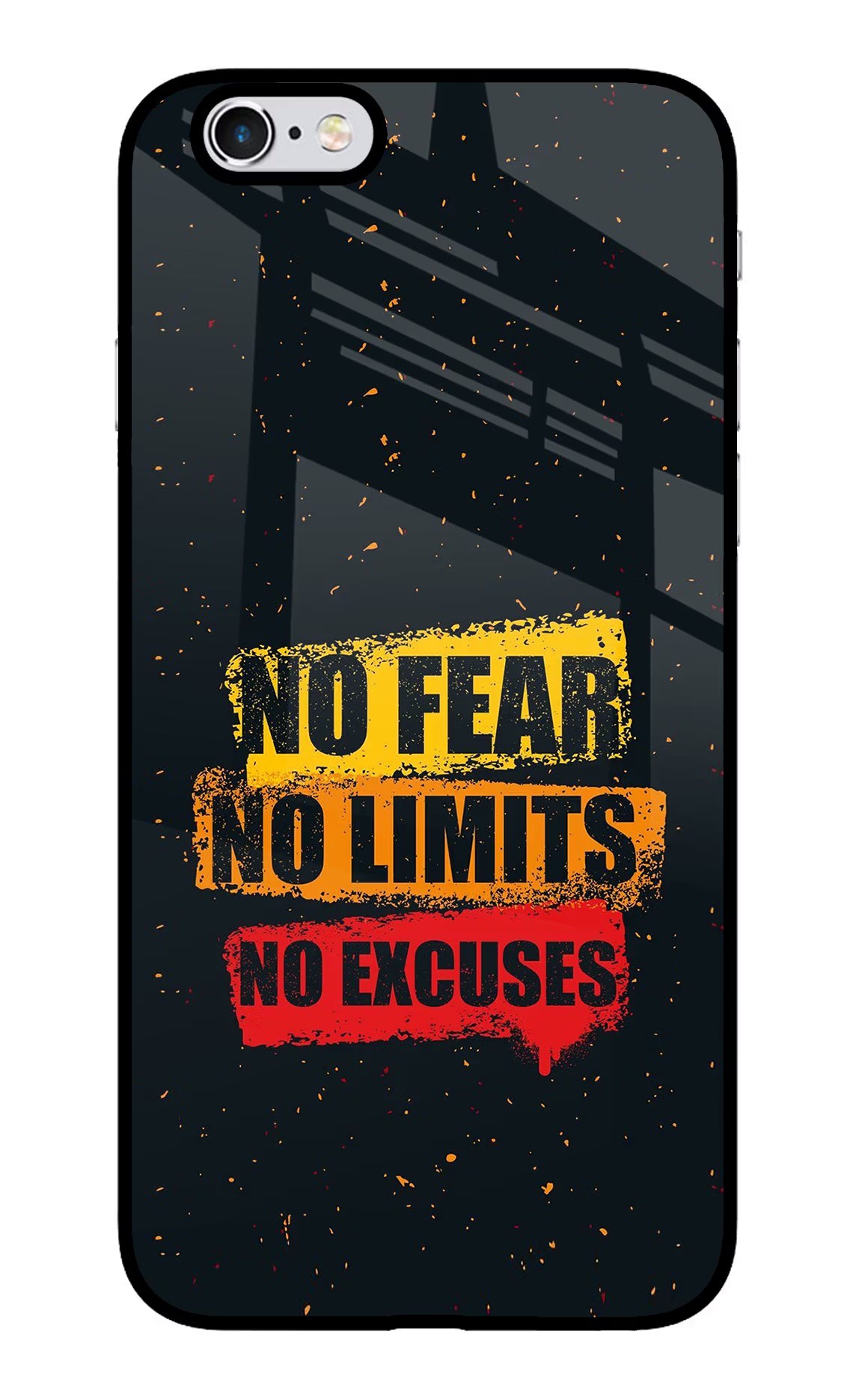 No Fear No Limits No Excuse iPhone 6 Plus/6s Plus Glass Case - No Fear No Limits No Excuse iPhone 6 Plus/6s Plus Glass Case No Fear No Limits No Excuse iPhone 6 Plus/6s Plus Glass Case